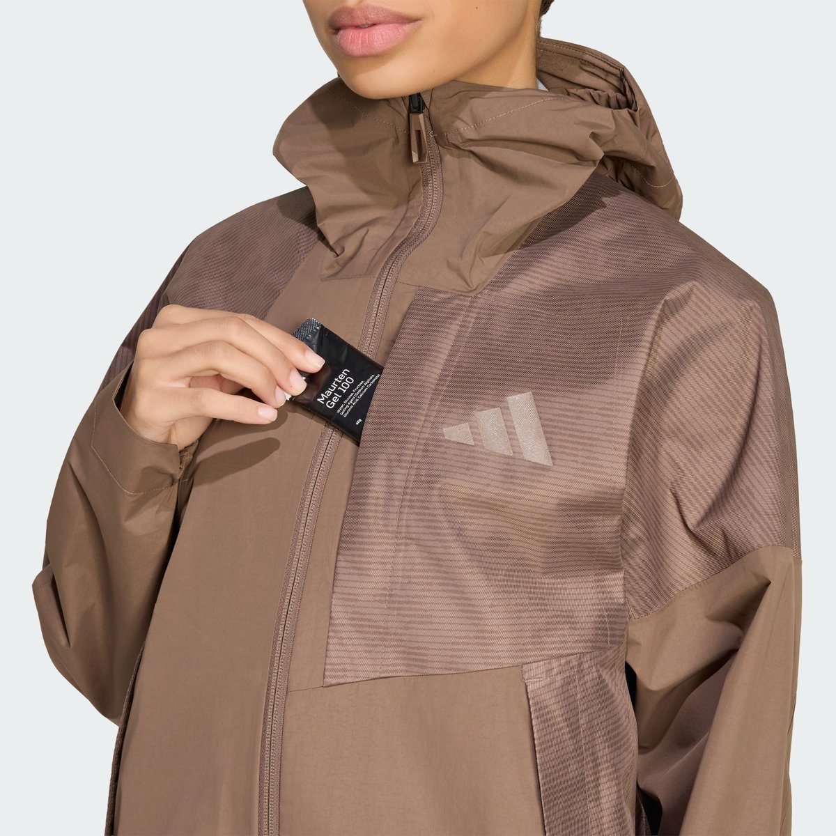 Veste 2,5 Couches Primeknit Climaproof Terrex Xperior Hybride Veste 2,5 Couches Primeknit Climaproof Terrex Xperior Hybride trace brown, adidas Performance