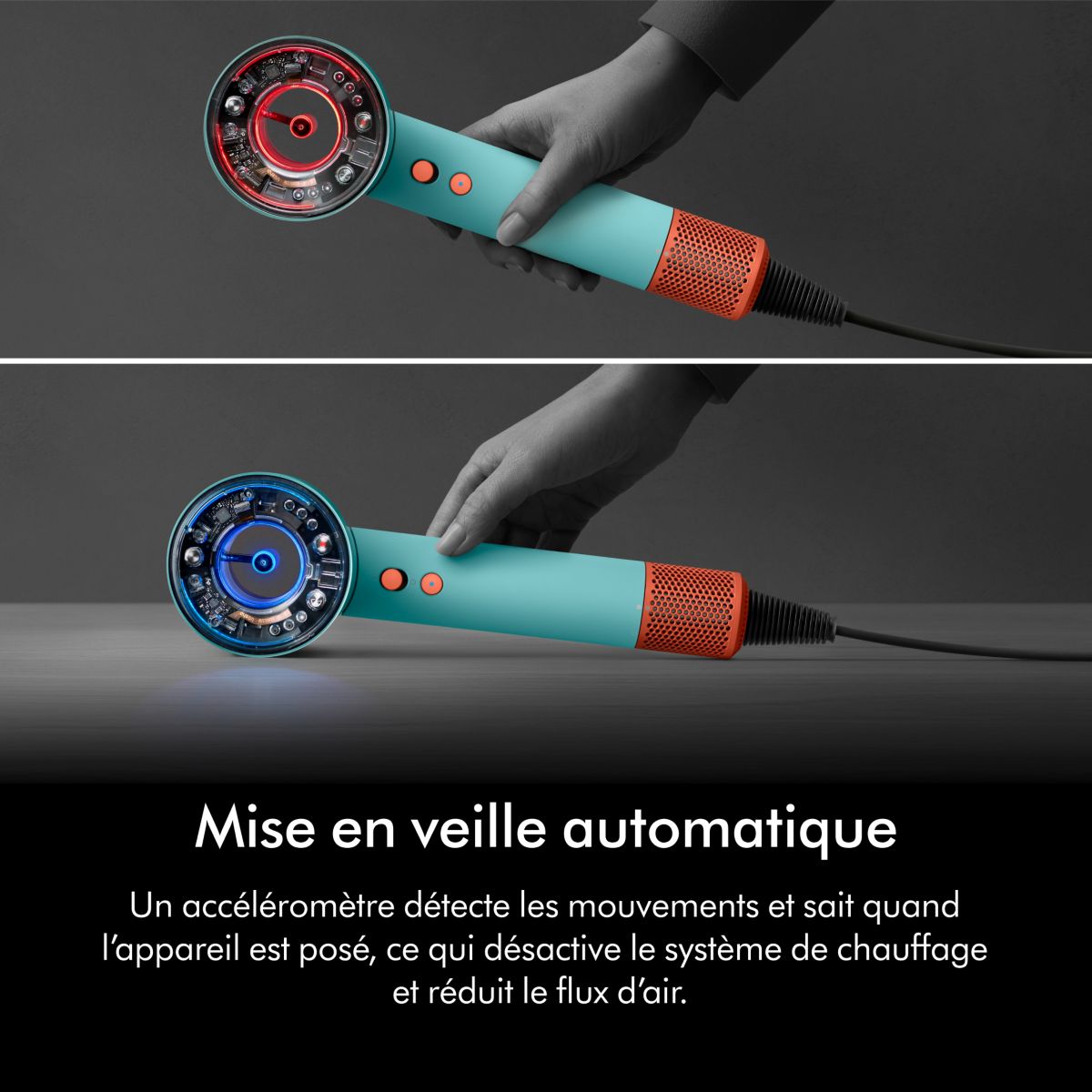 Sèche cheveux Supersonic Nural cheveux bouclés à frisés Rose Céramique rose, DYSON