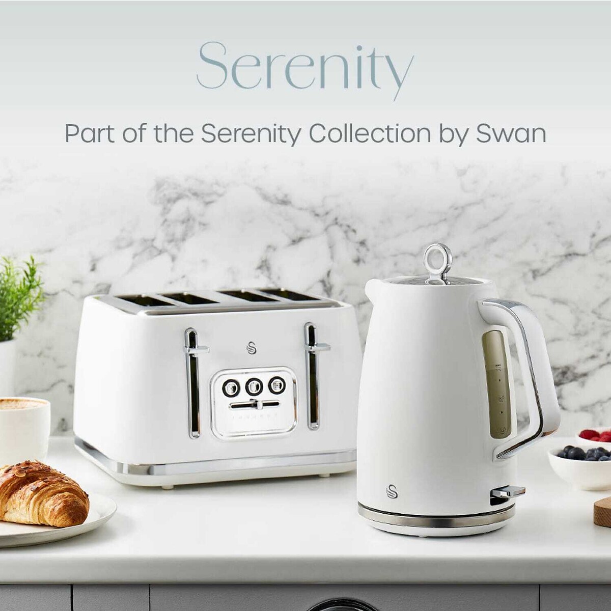 Serenity 1.7L Kettle - SK14017 white, SWAN