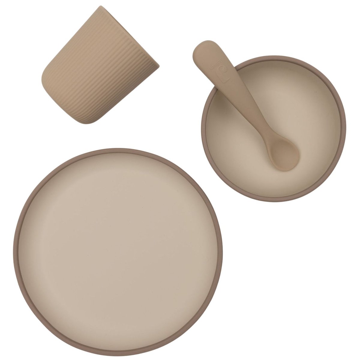 Coffret repas en silicone beige, marron, JOLLEIN