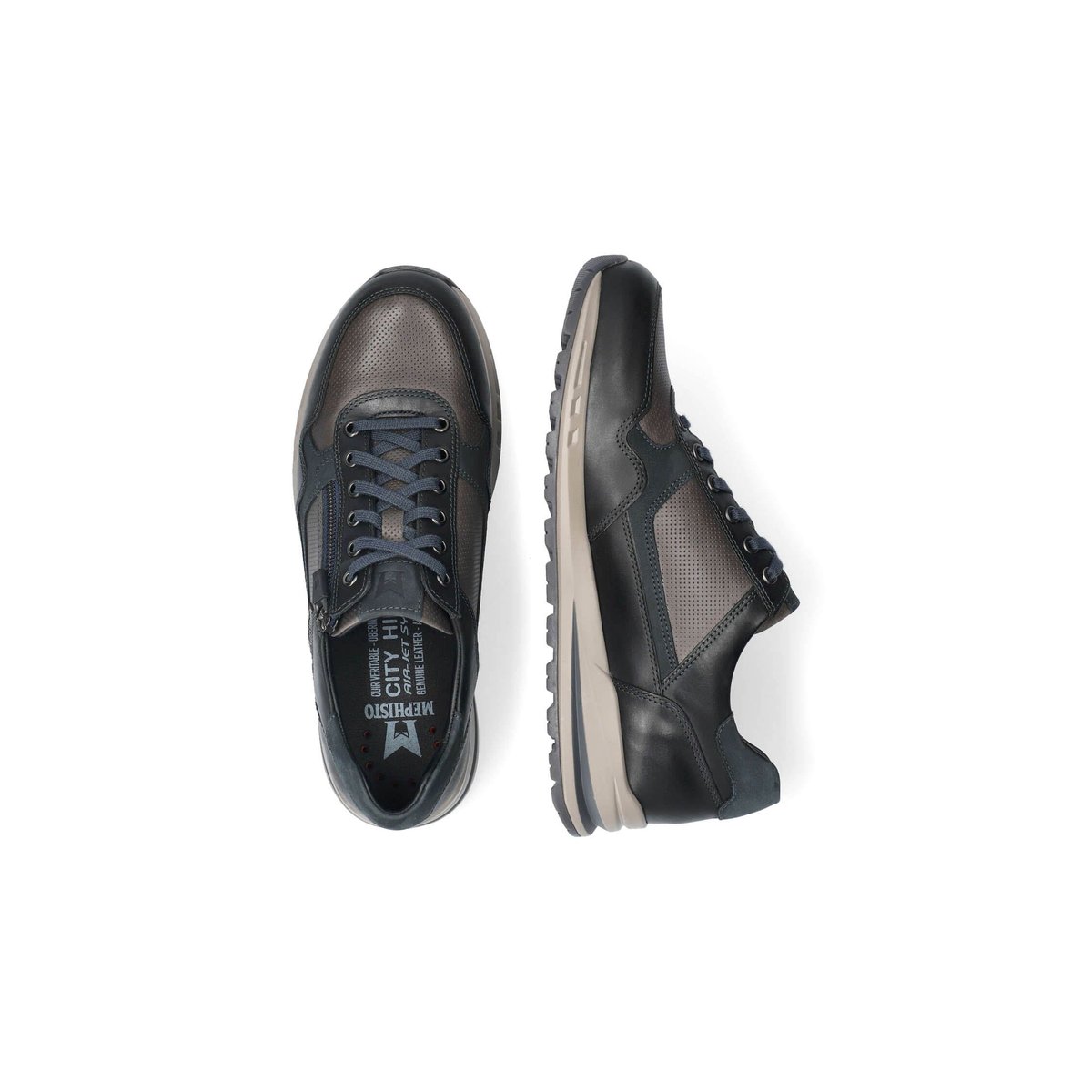 Baskets en cuir BRADLEY noir 5138, MEPHISTO