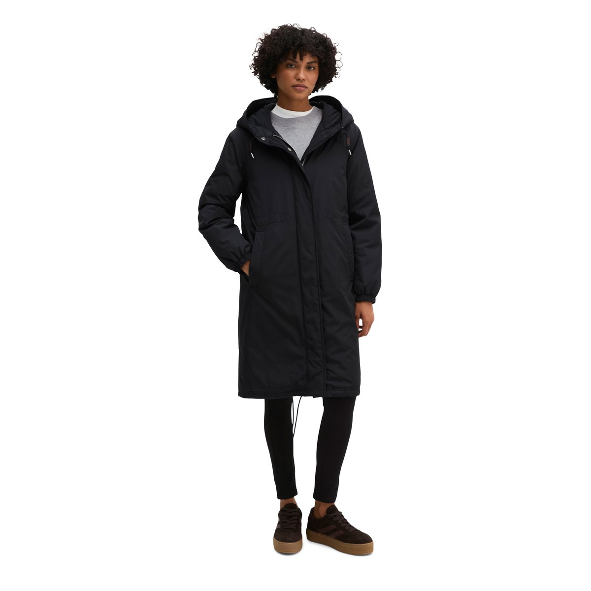 Parka technique coupe classique avec une surface hydrofuge bleu, MARC O'POLO