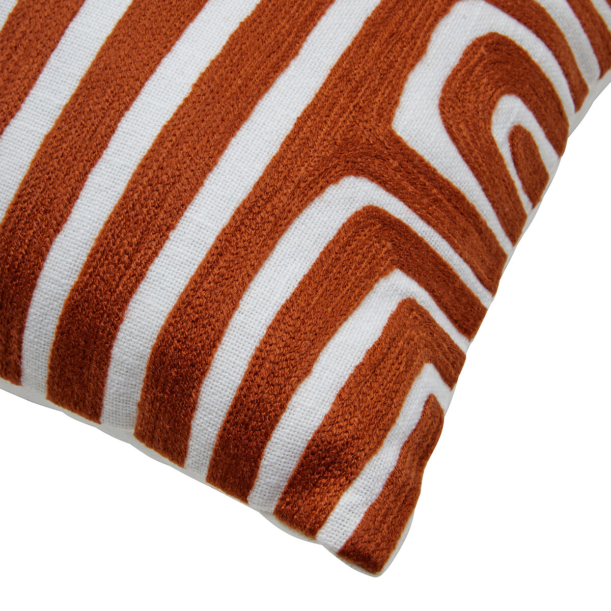 Bosie Ozella Rust And White Cushion rust, ÉDITÉ