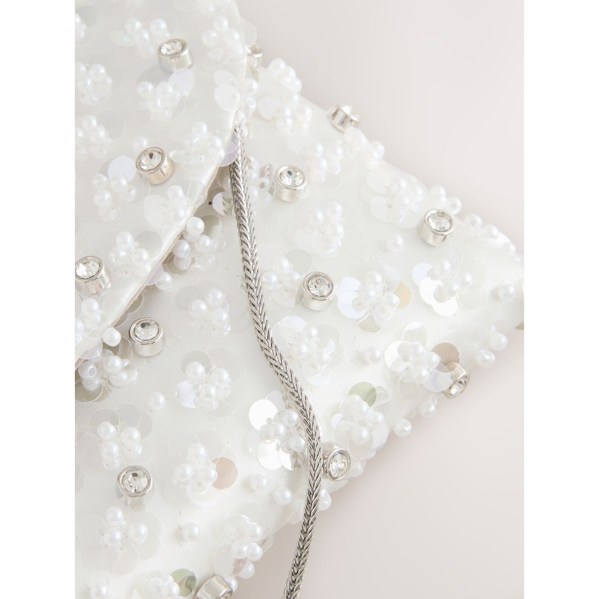 Pochette perle blanche, NEXT
