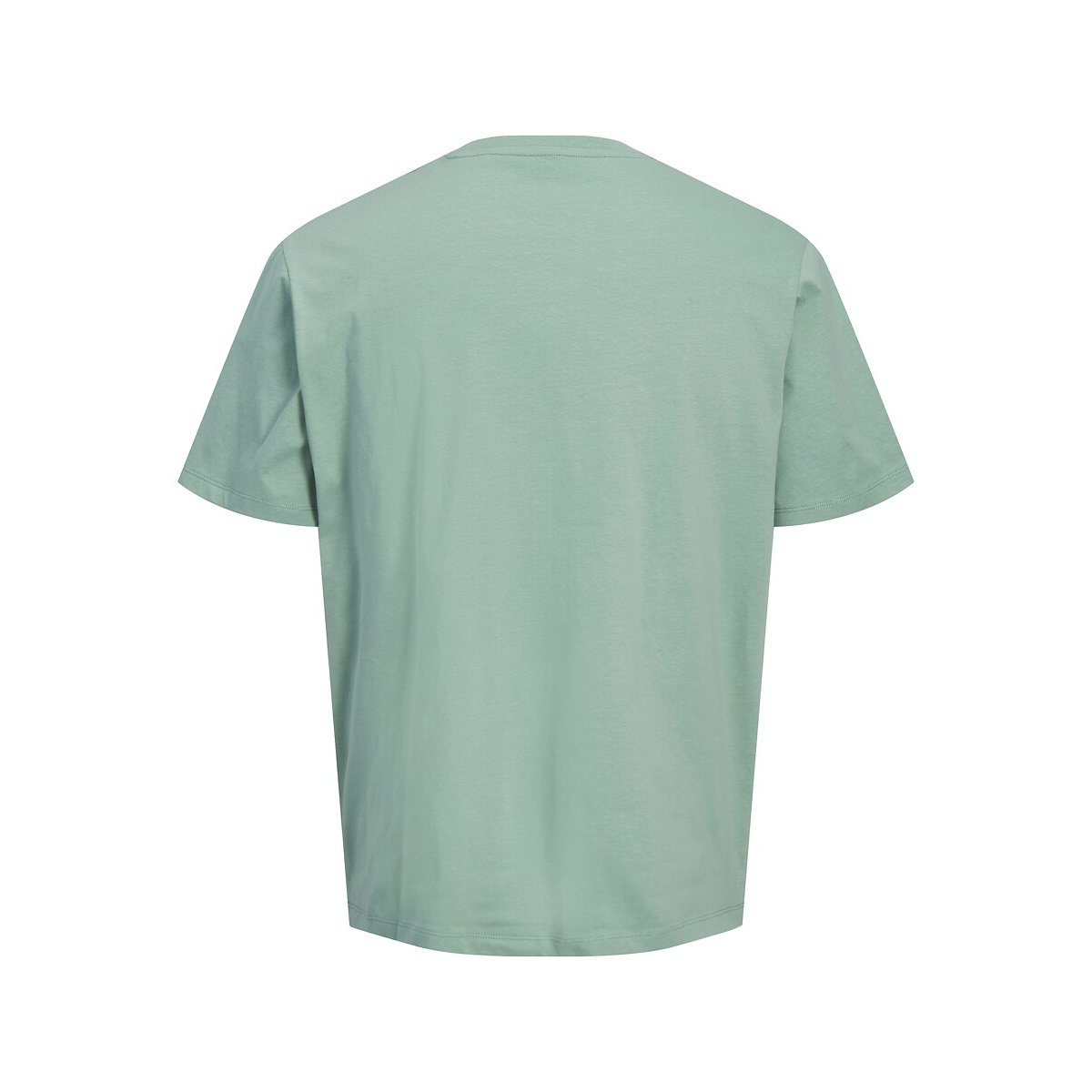 T-shirt de manga curta com gola redonda, Jordean verde-salva, JACK & JONES