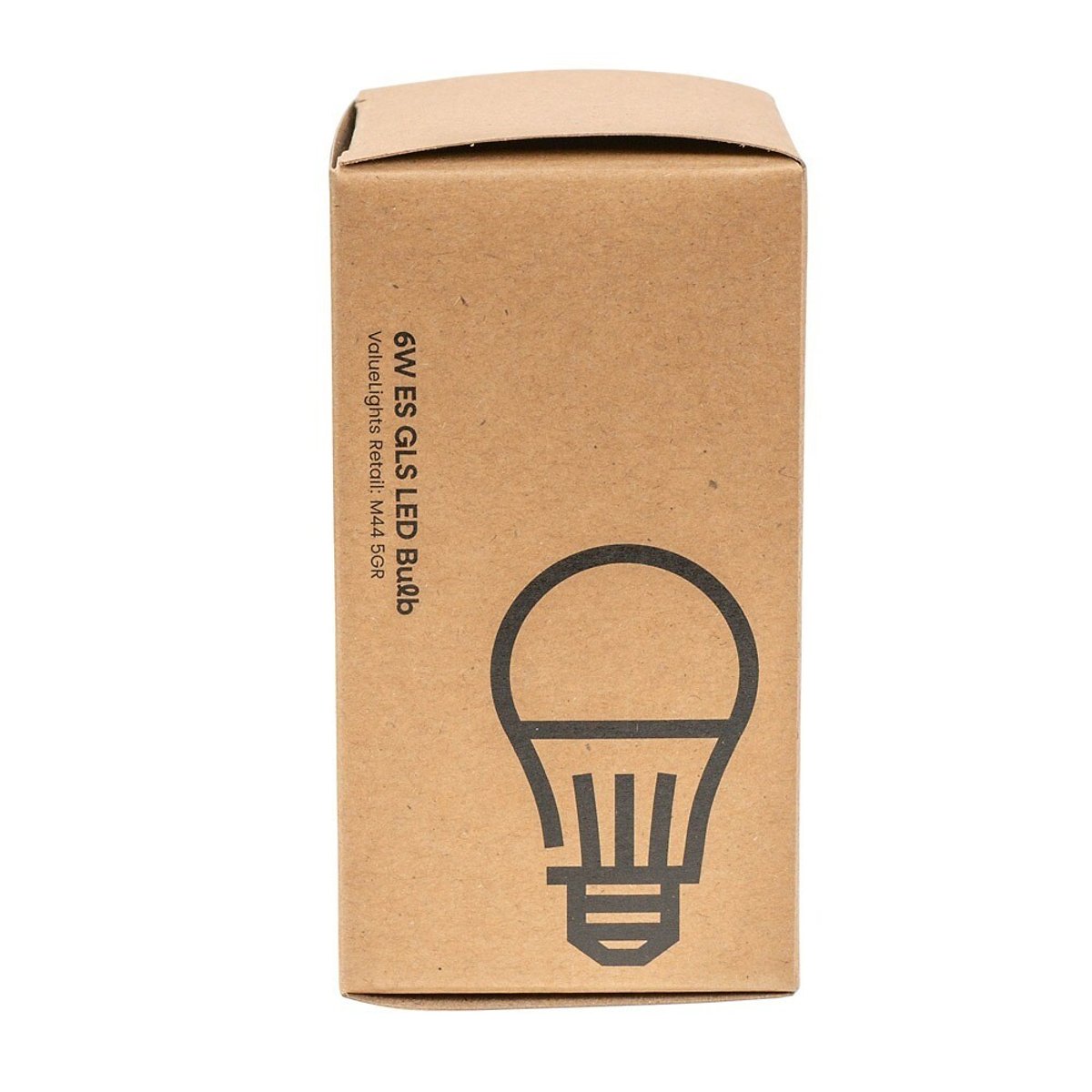 Set of 6 E27 6W LED SMD GLS Bulbs in Warm White transparent white, MINISUN