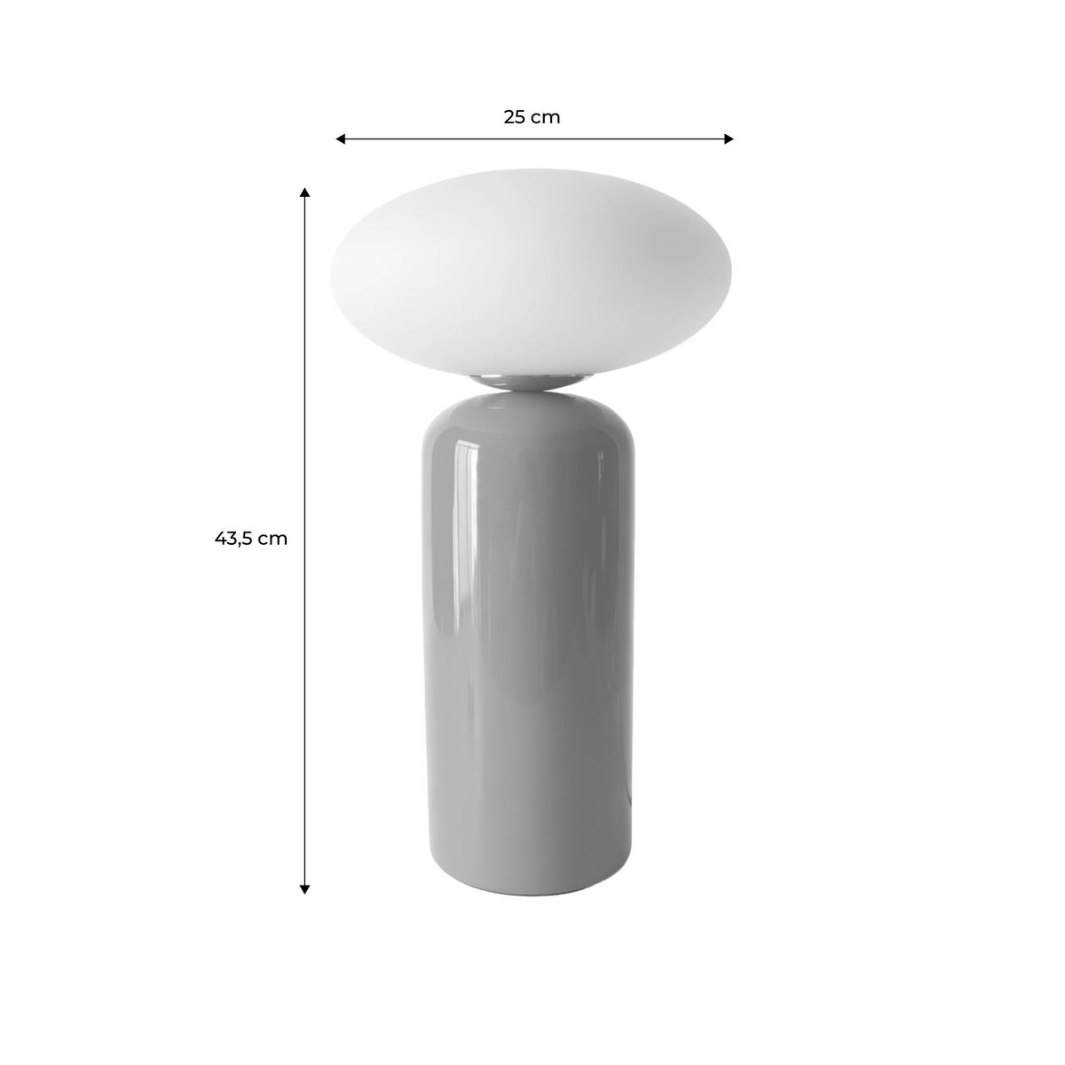 Lampe de table intérieur céramique et verre Ø25cm TILI orange, SWEEEK