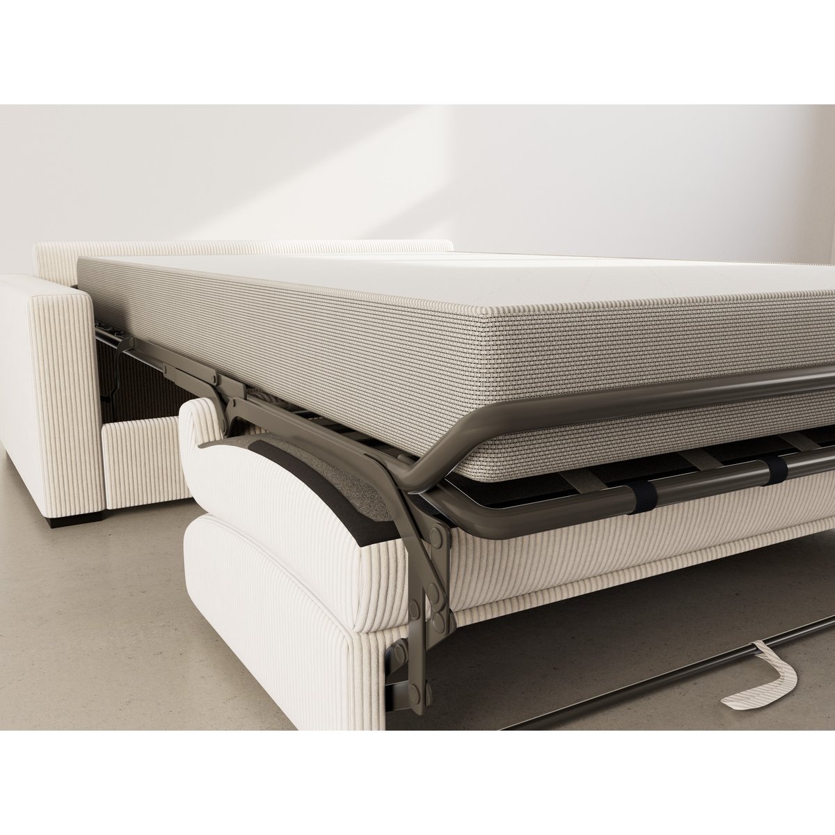 Lit - TRISTAN beige, BEST MOBILIER
