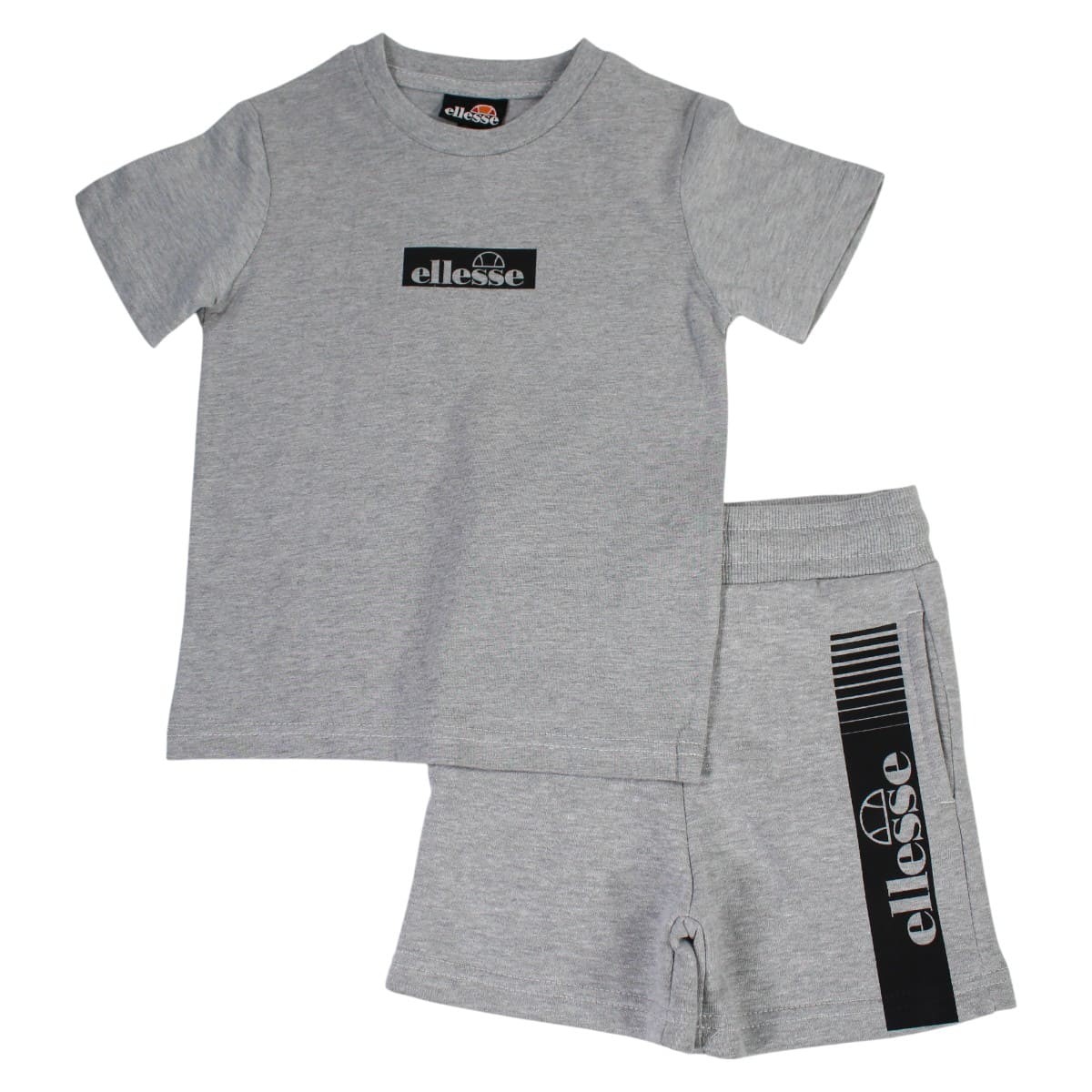 Lot de 2 t-shirts manches courtes et short PLAYGROUND gris clair, ELLESSE