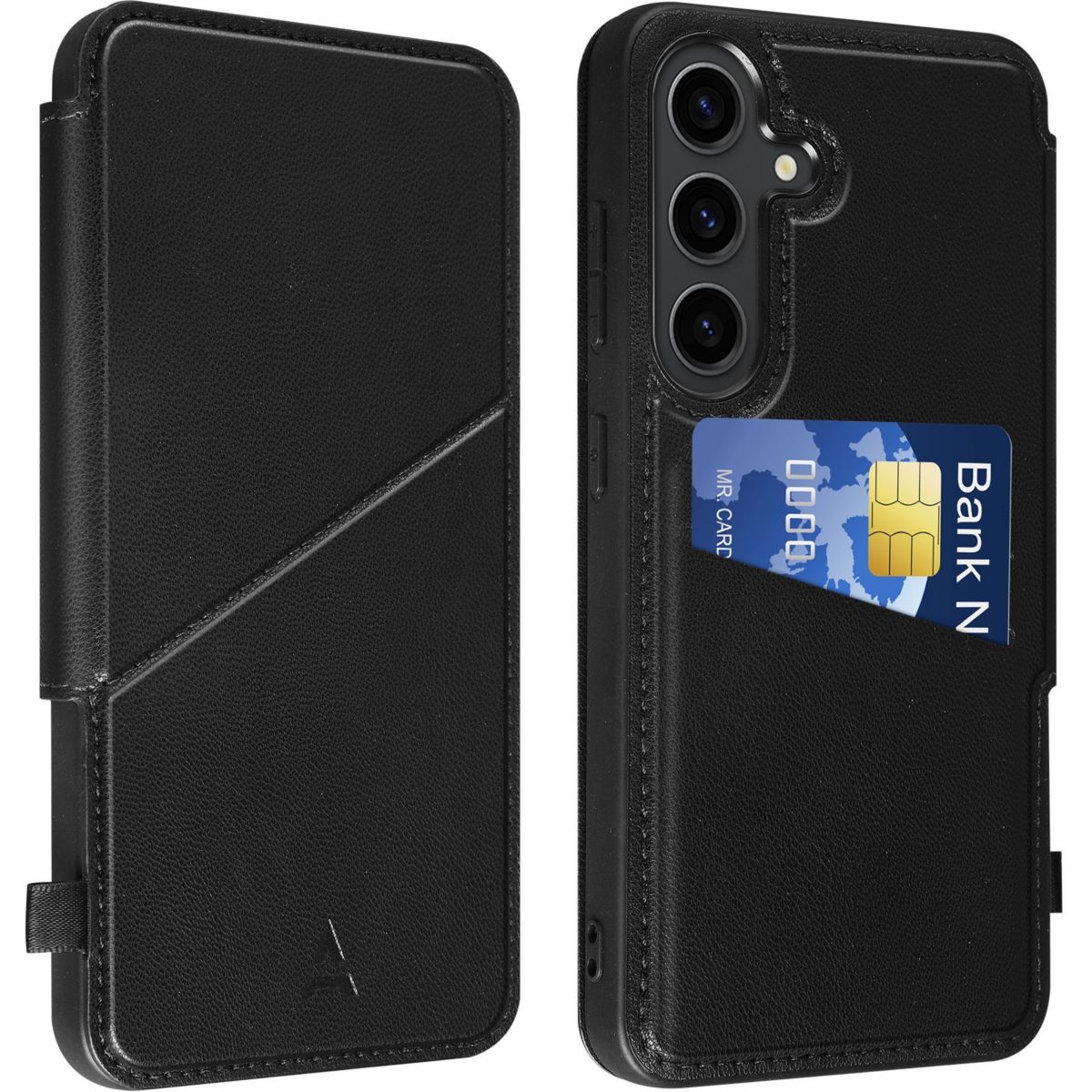 Etui Samsung S25 noir couleur unique, ADEQWAT