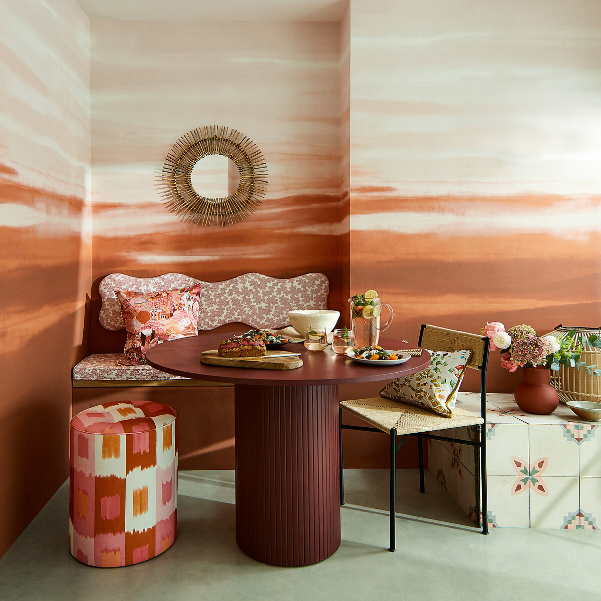 Manzara Wallpaper rosewood, HARLEQUIN
