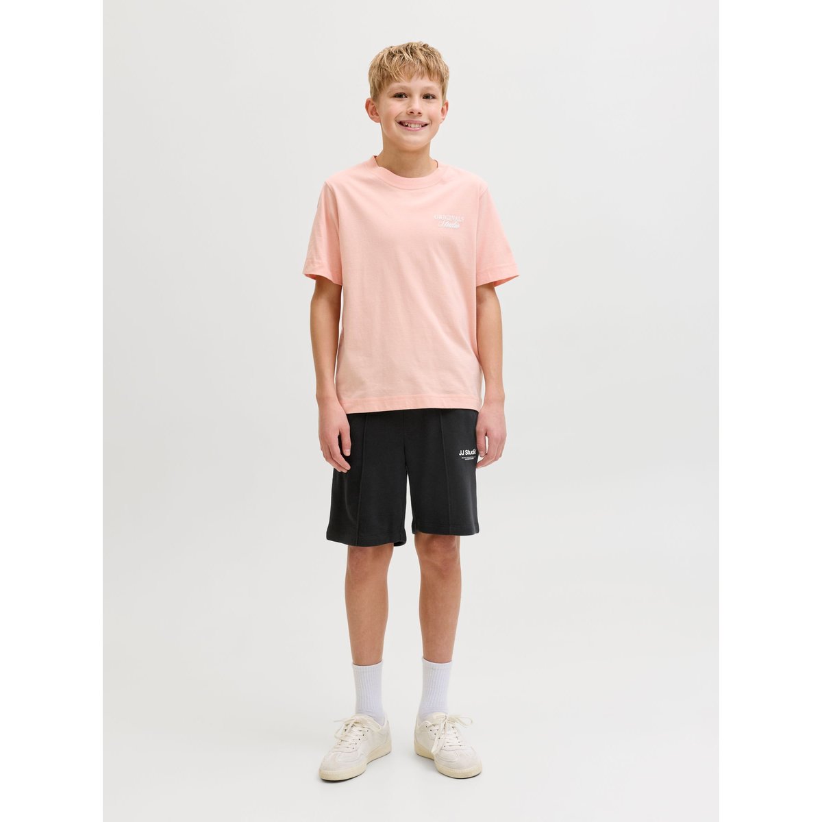 Short En Molleton noire - black, JACK & JONES JUNIOR