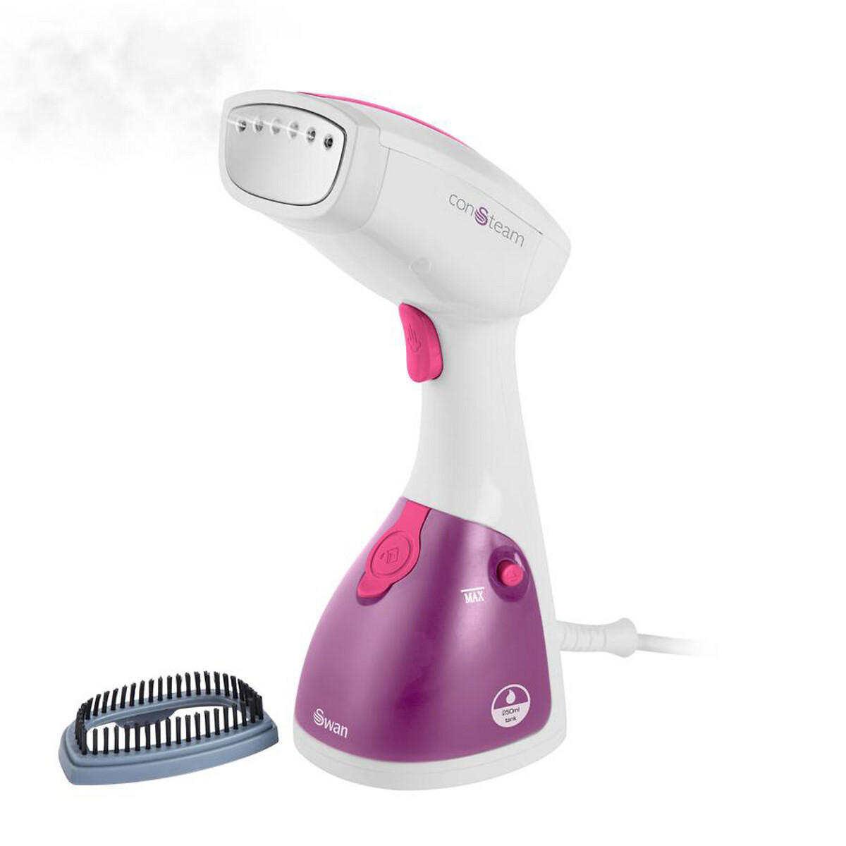 Handheld Garment Steamer - SI12020 crimson, SWAN
