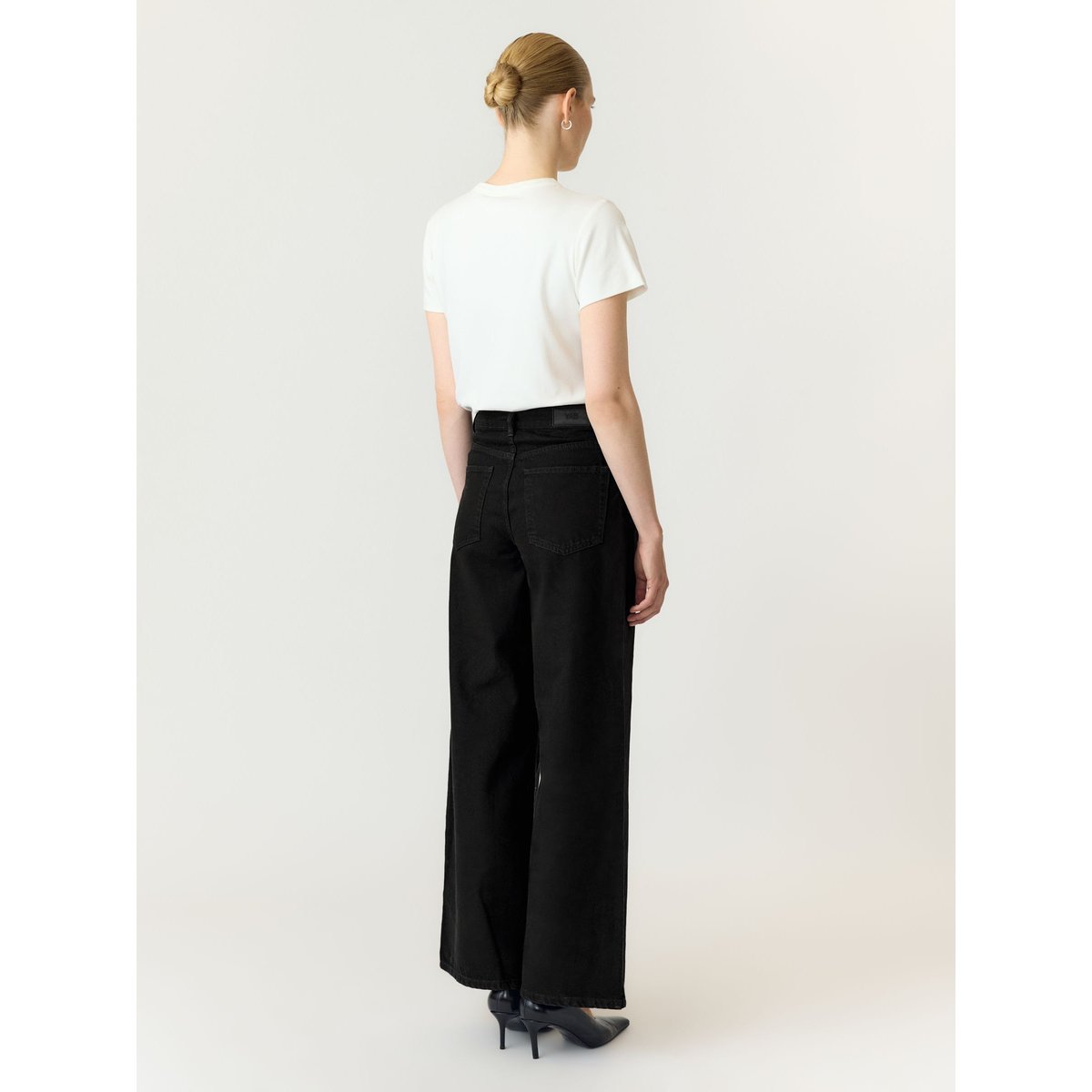 Jean À Coupe Ample noir - black1, YAS