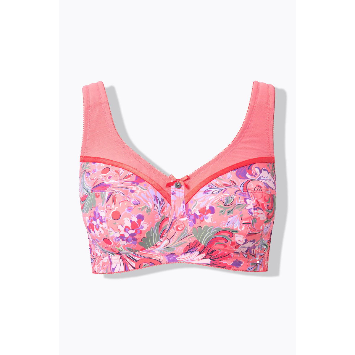 Soutien-gorge de maintien sans armatures rose pêche, ULLA POPKEN