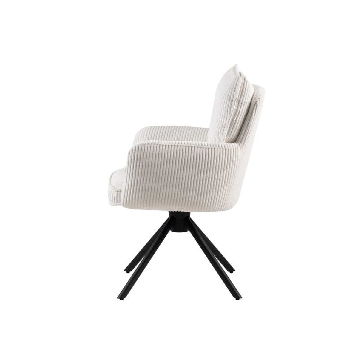 Chaise repas velours côtelé vert blanc, ZAGO
