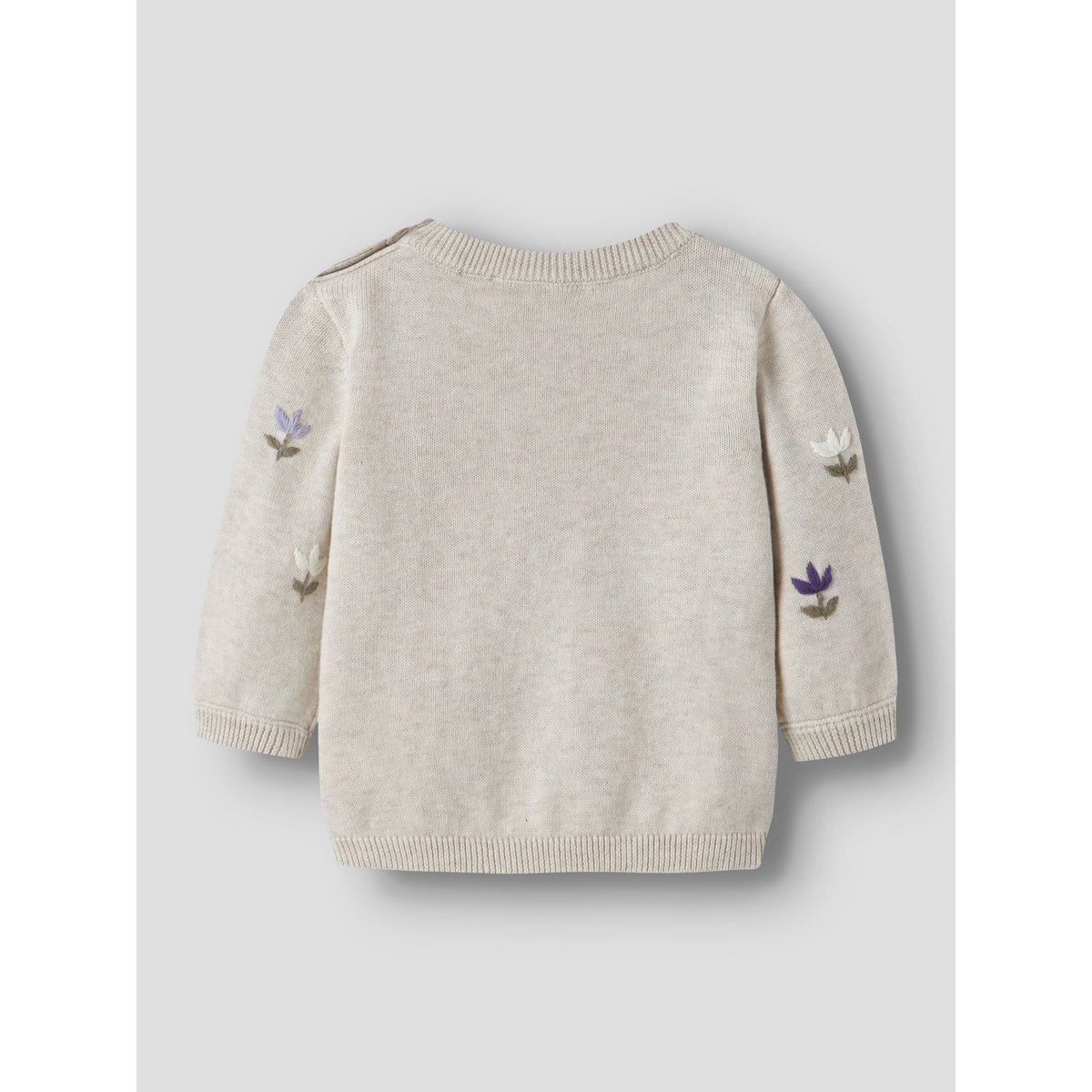 Pull En Maille blanc - peyote melange1, NAME IT