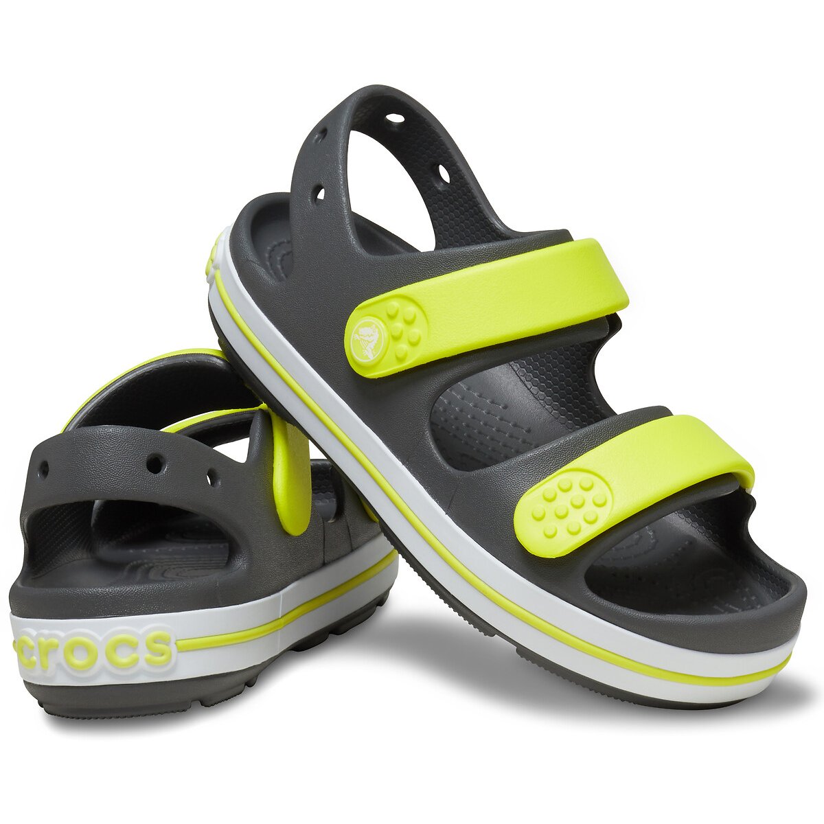 Sandali Crocband cruiser K grigio/verde, CROCS