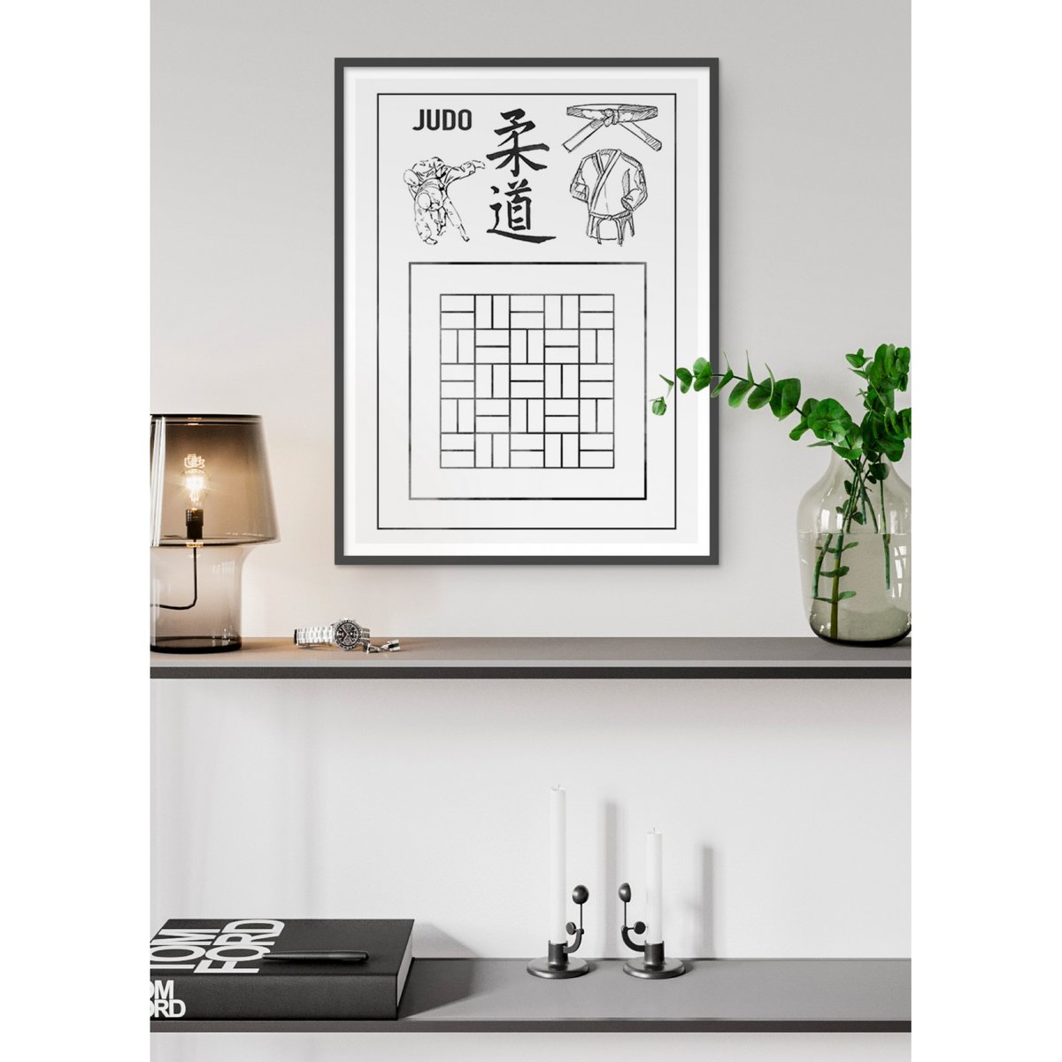 Affiche Judo blanc, L'AFFICHERIE