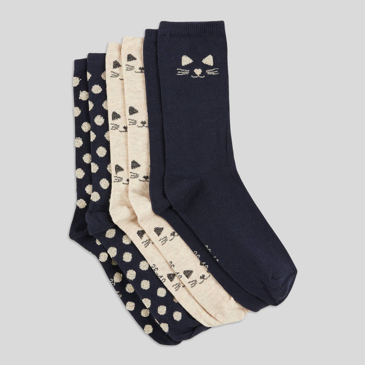 Lot de 3 chaussettes marine, MONOPRIX KIDS