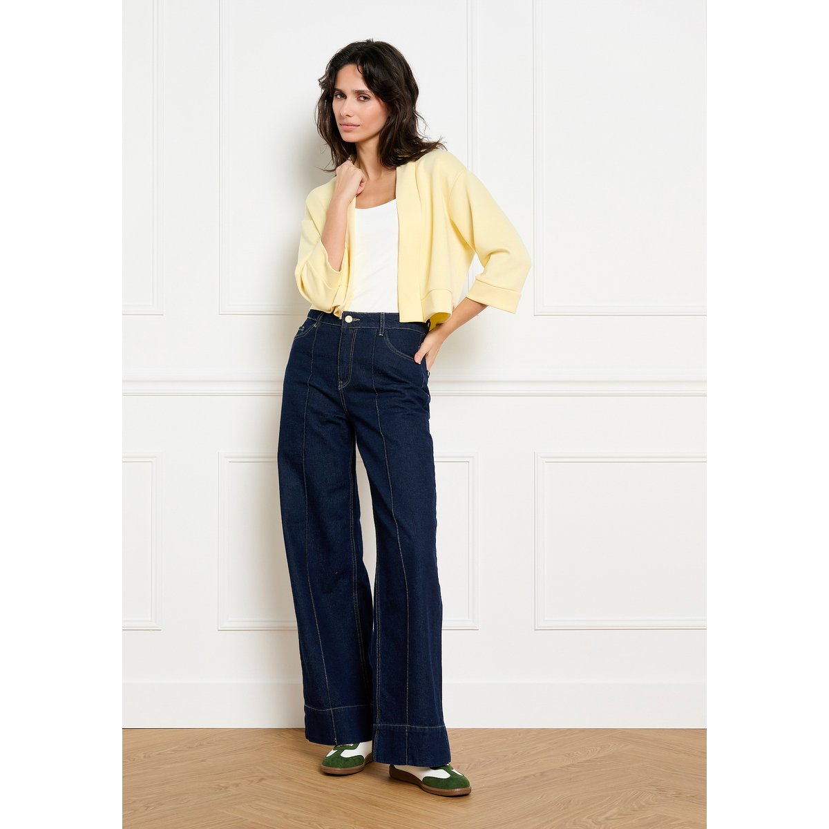 Veste structurée jaune pastel, LOLALIZA