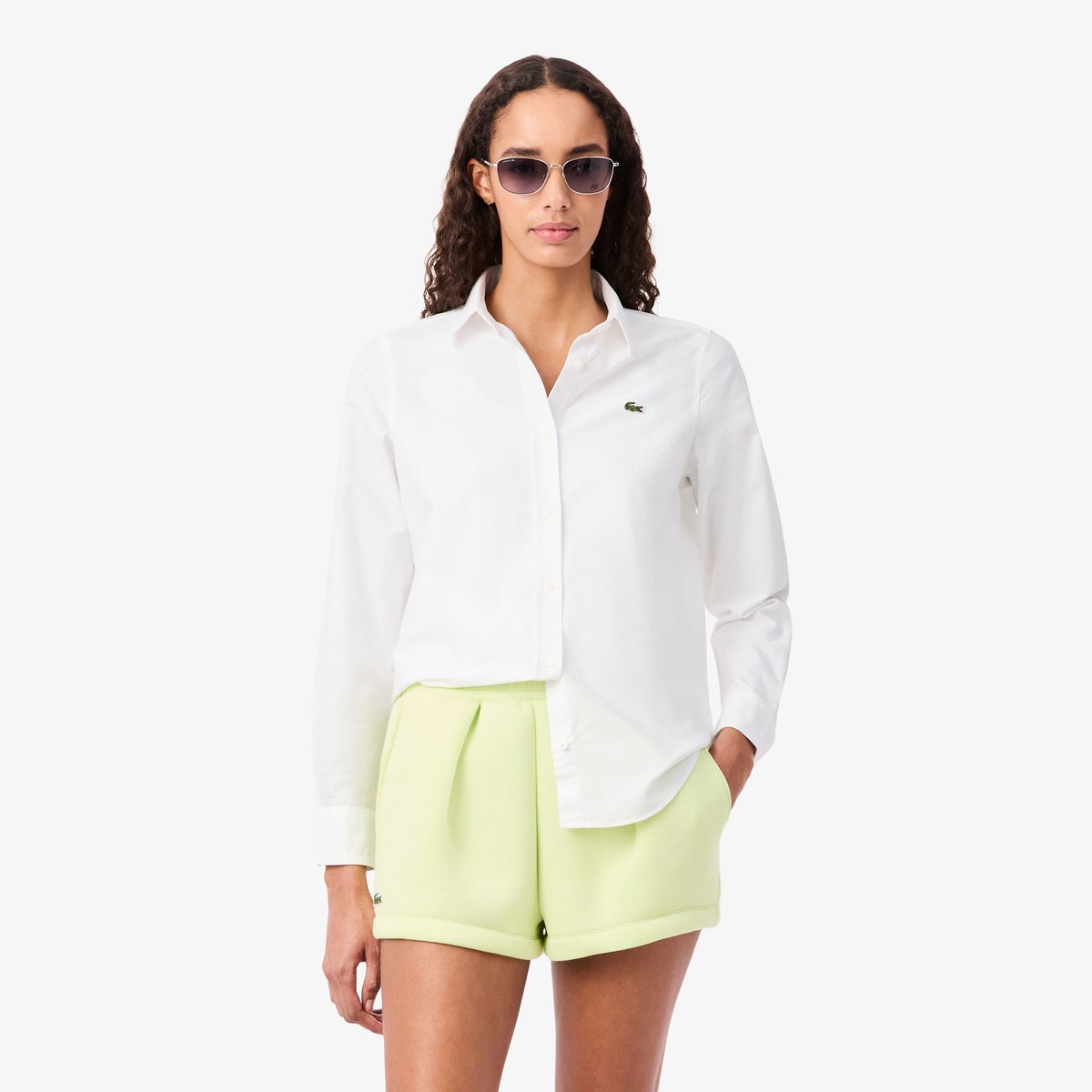 Chemise Regular Fit coton blanc-001, LACOSTE