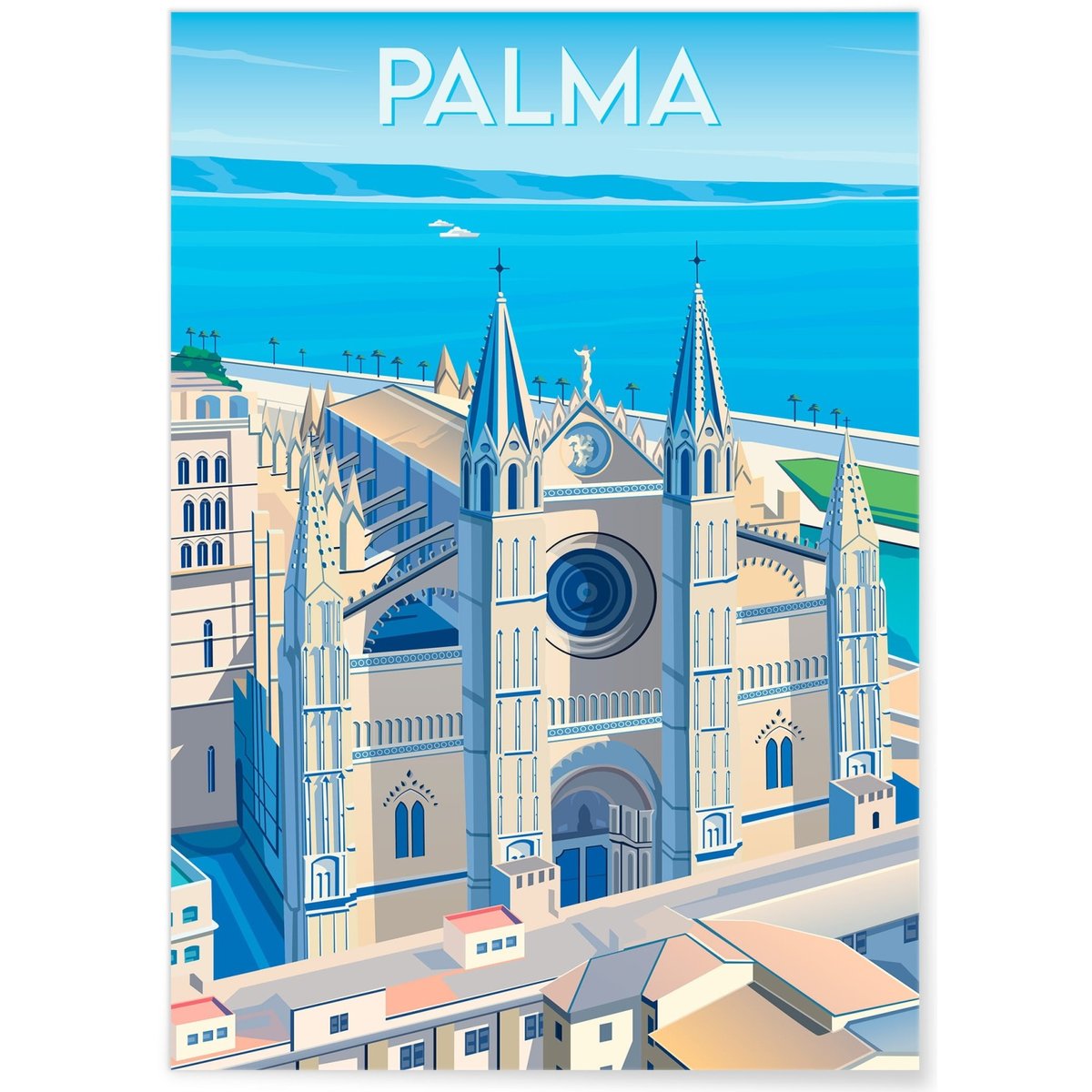 Affiche Palma blanc, L'AFFICHERIE