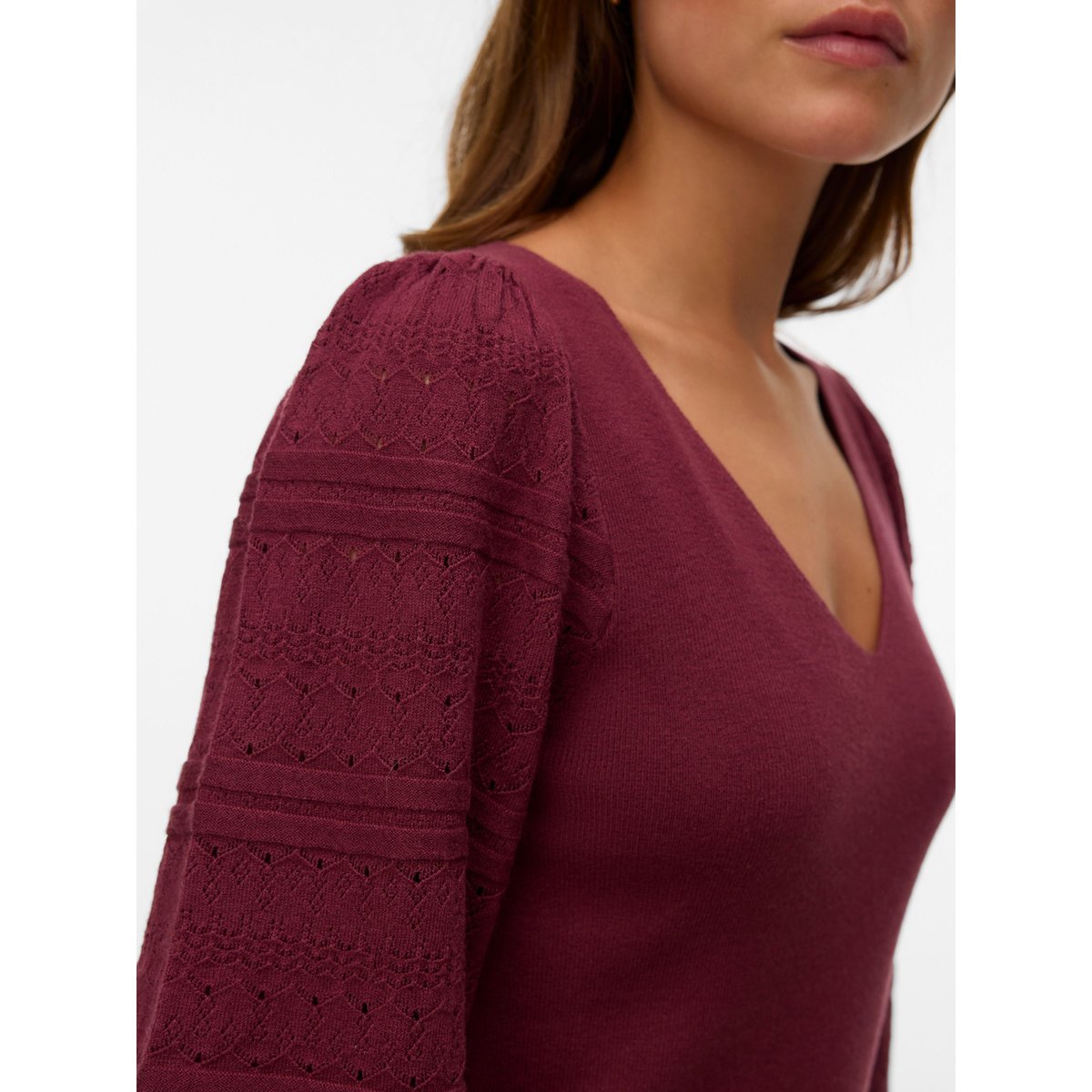 Pull windsor wine, VERO MODA