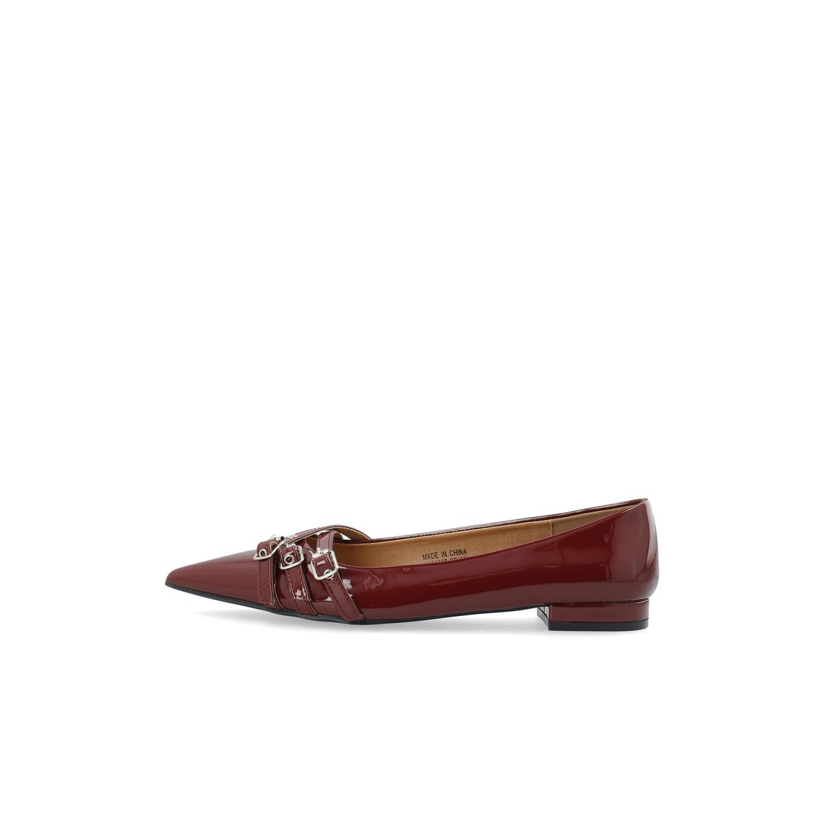 Ballerines rouge - burgundy, BIANCO