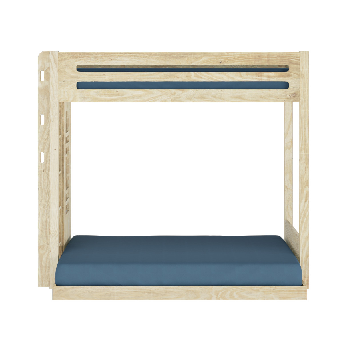 Pack lit superposé Montessori avec matelas Bois massif ISA bois naturel, AKITEN RETAIL