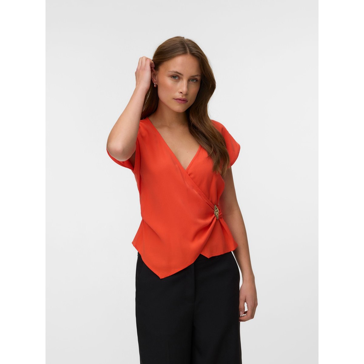 Blouse orange - spicy orange, VERO MODA