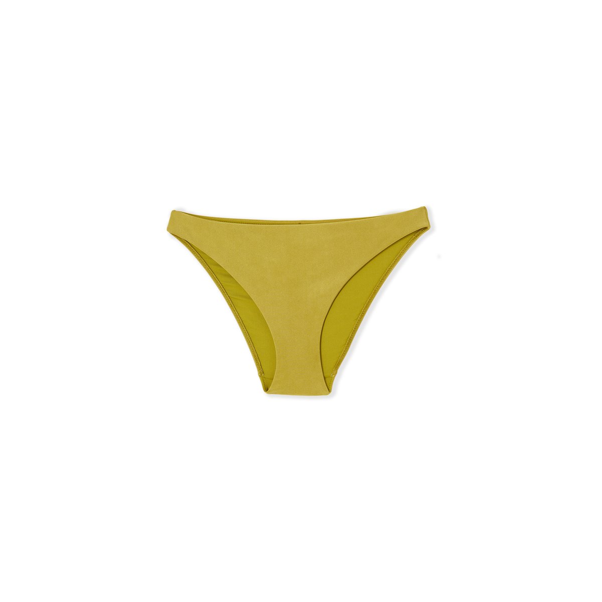 Bas de maillot de bain bikini satiné GALDANA vert, ETAM