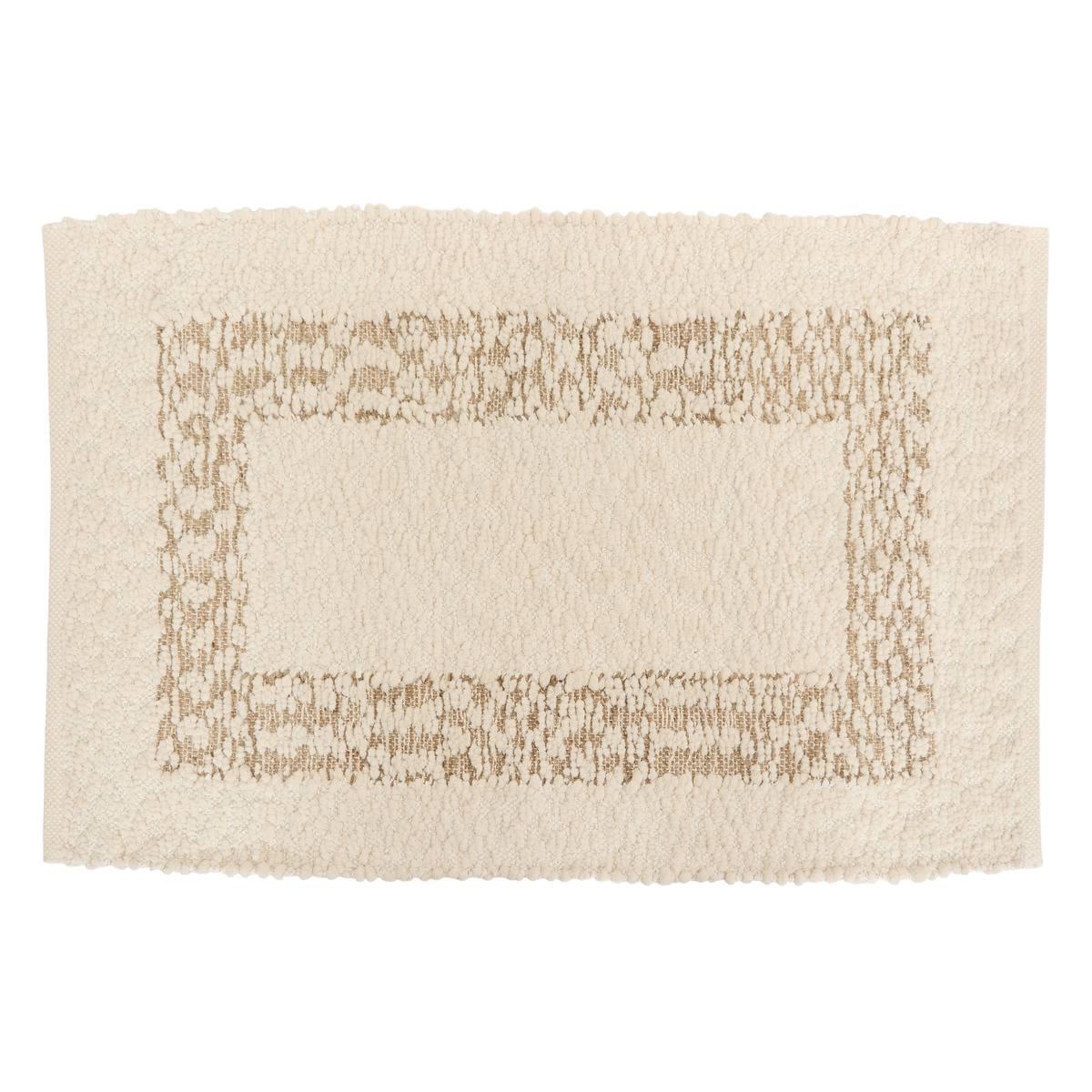 Tapis Ameya rectangulaire 60x90cm beige modèle b, ATMOSPHERA
