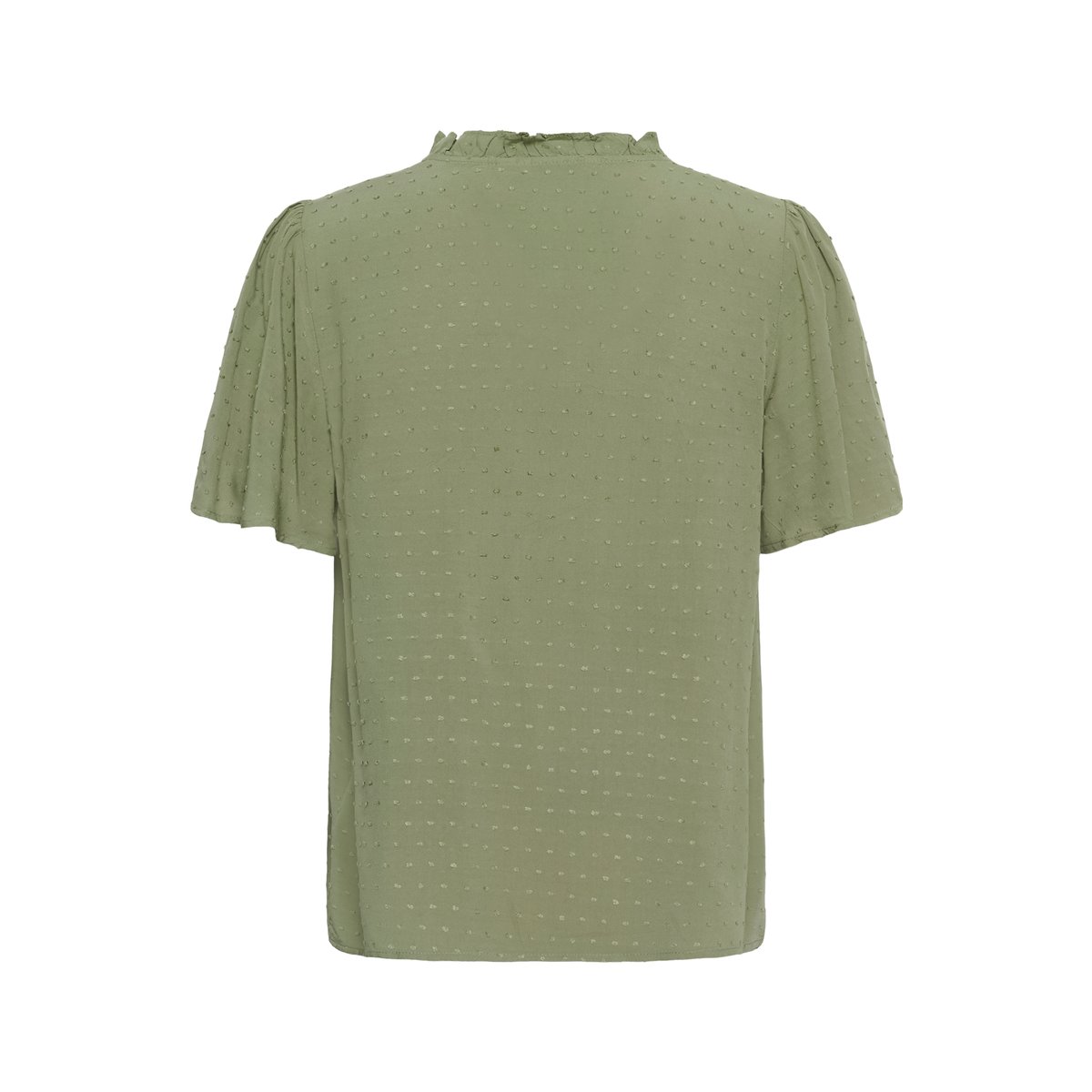 Blouse à manches courtes gris shadow, CREAM