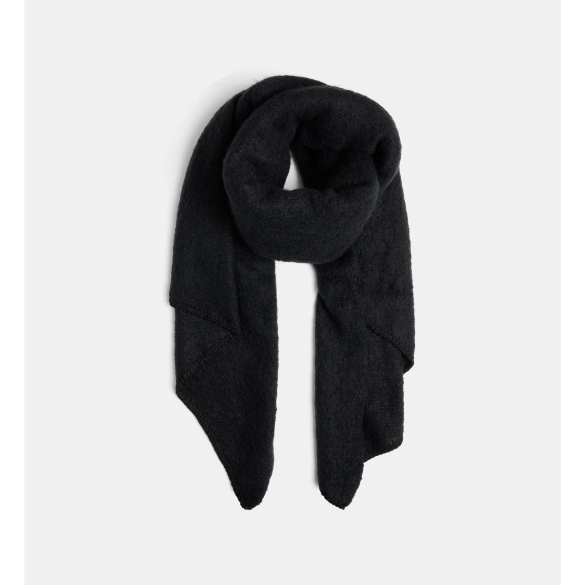 Echarpe asymétrique bianca unie noir, GALERIES LAFAYETTE