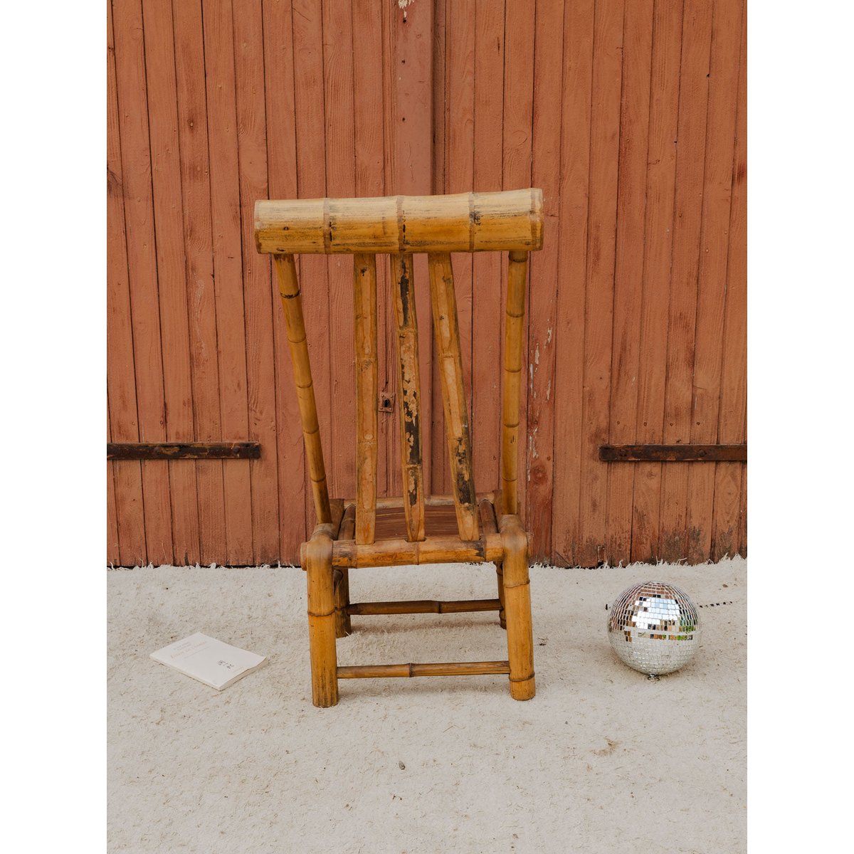 Chaise en bambou Claude N°1679 - Bon état bois clair, DEBONGOUT