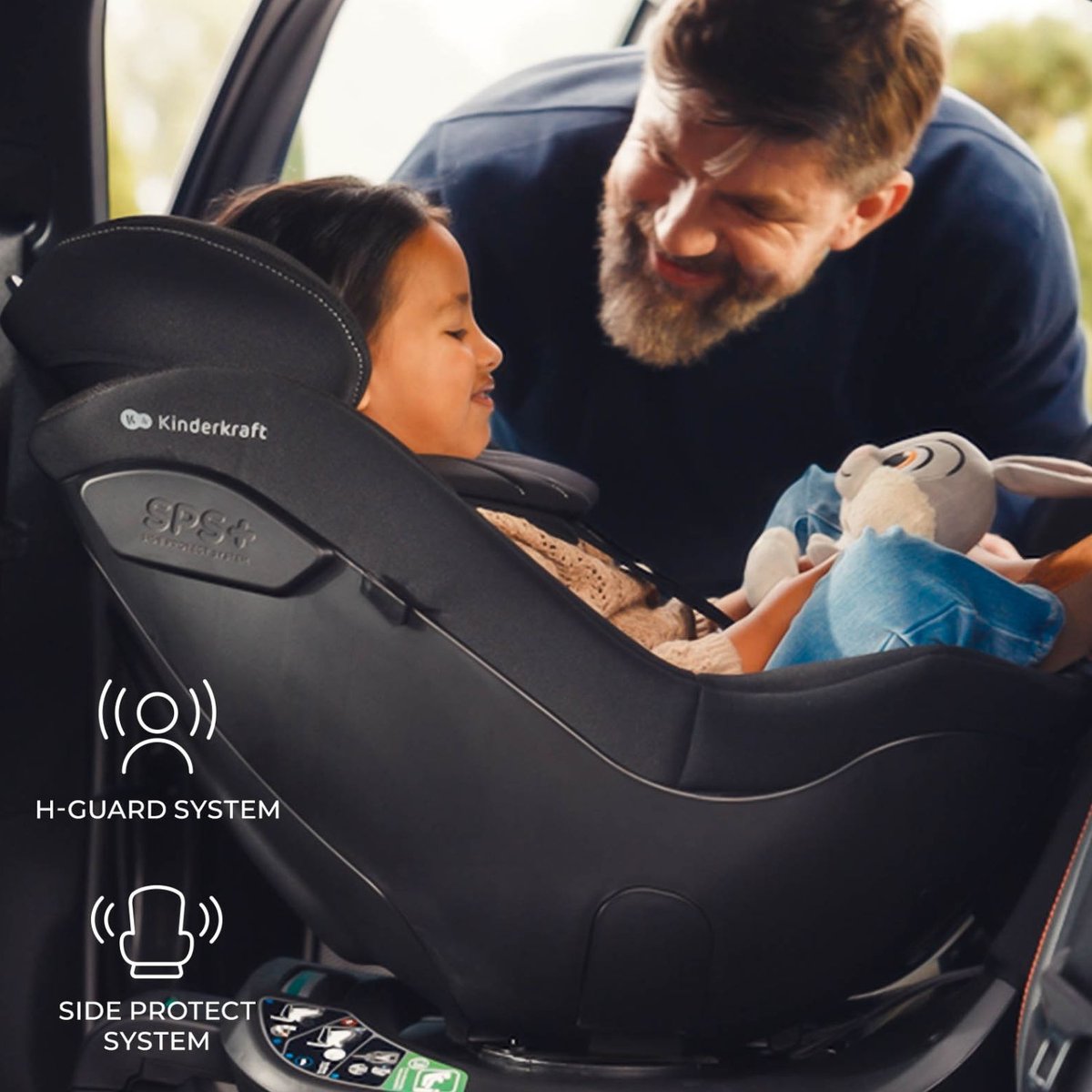 Siège auto I-Guard Pro i-Size noir, KINDERKRAFT