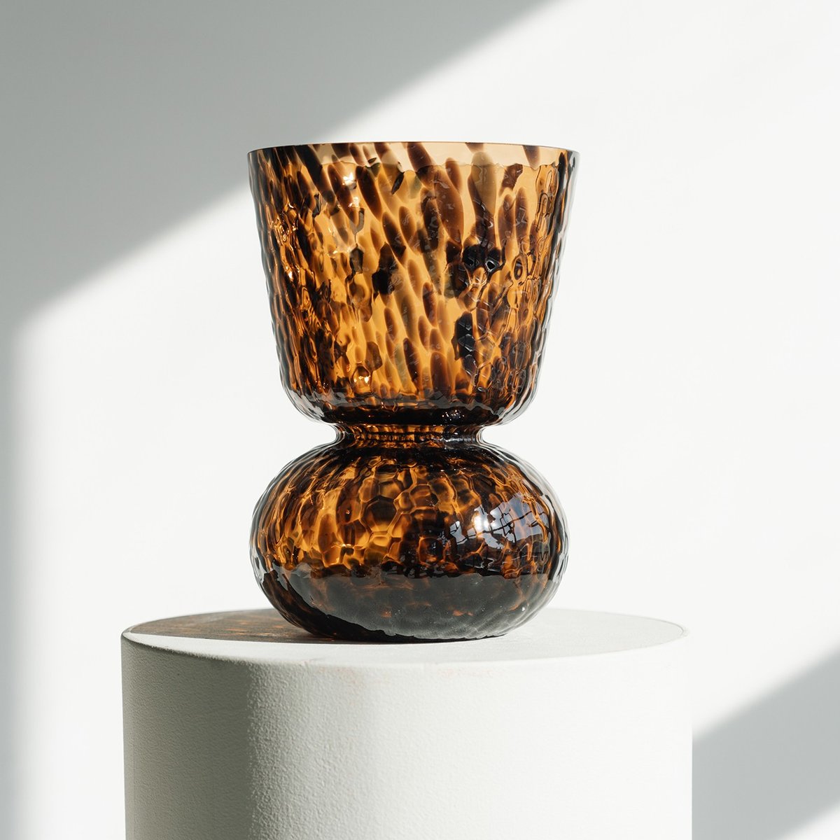 Vase en verre, CARAMEL marron, KARE DESIGN