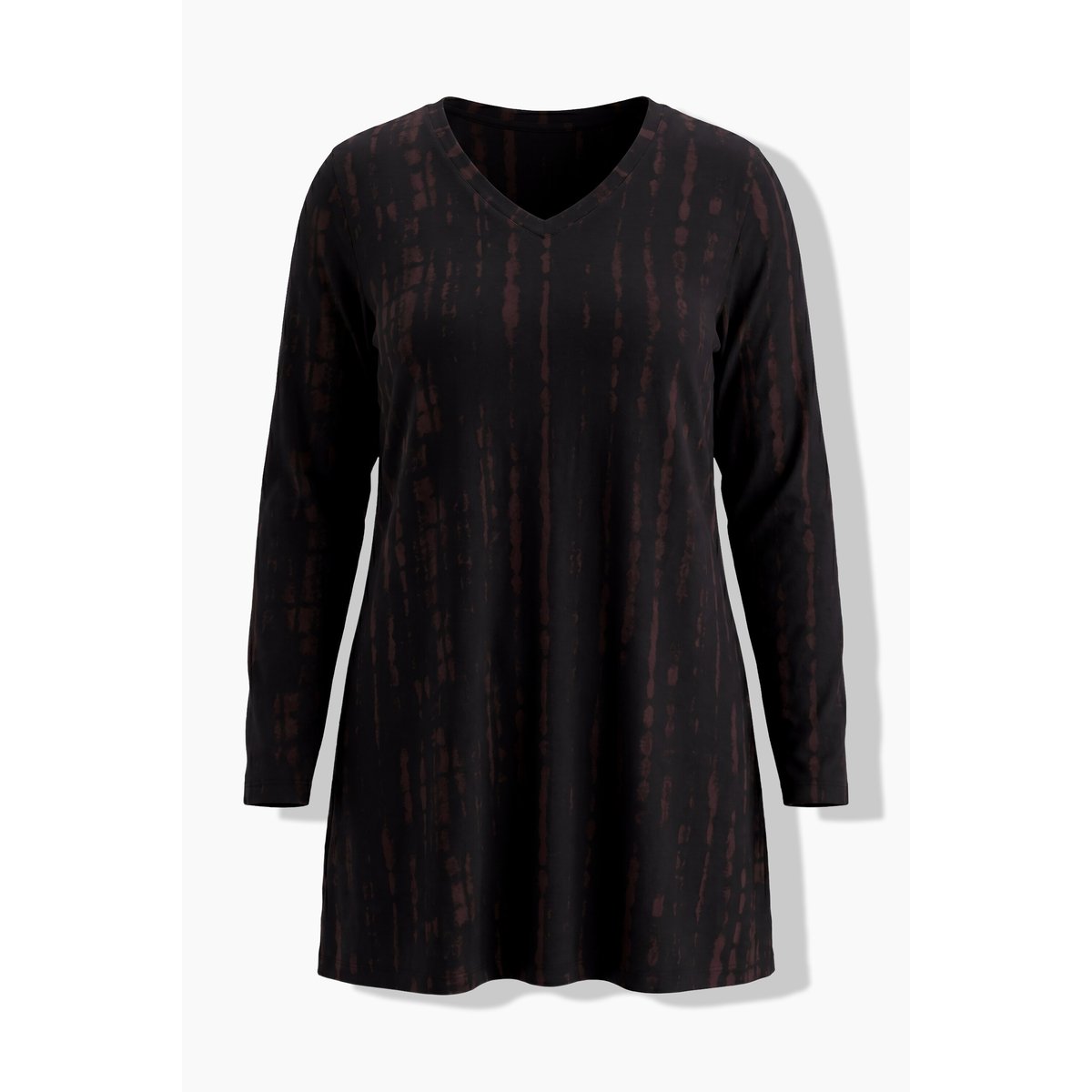 T-shirt long motif batik acajou, ULLA POPKEN