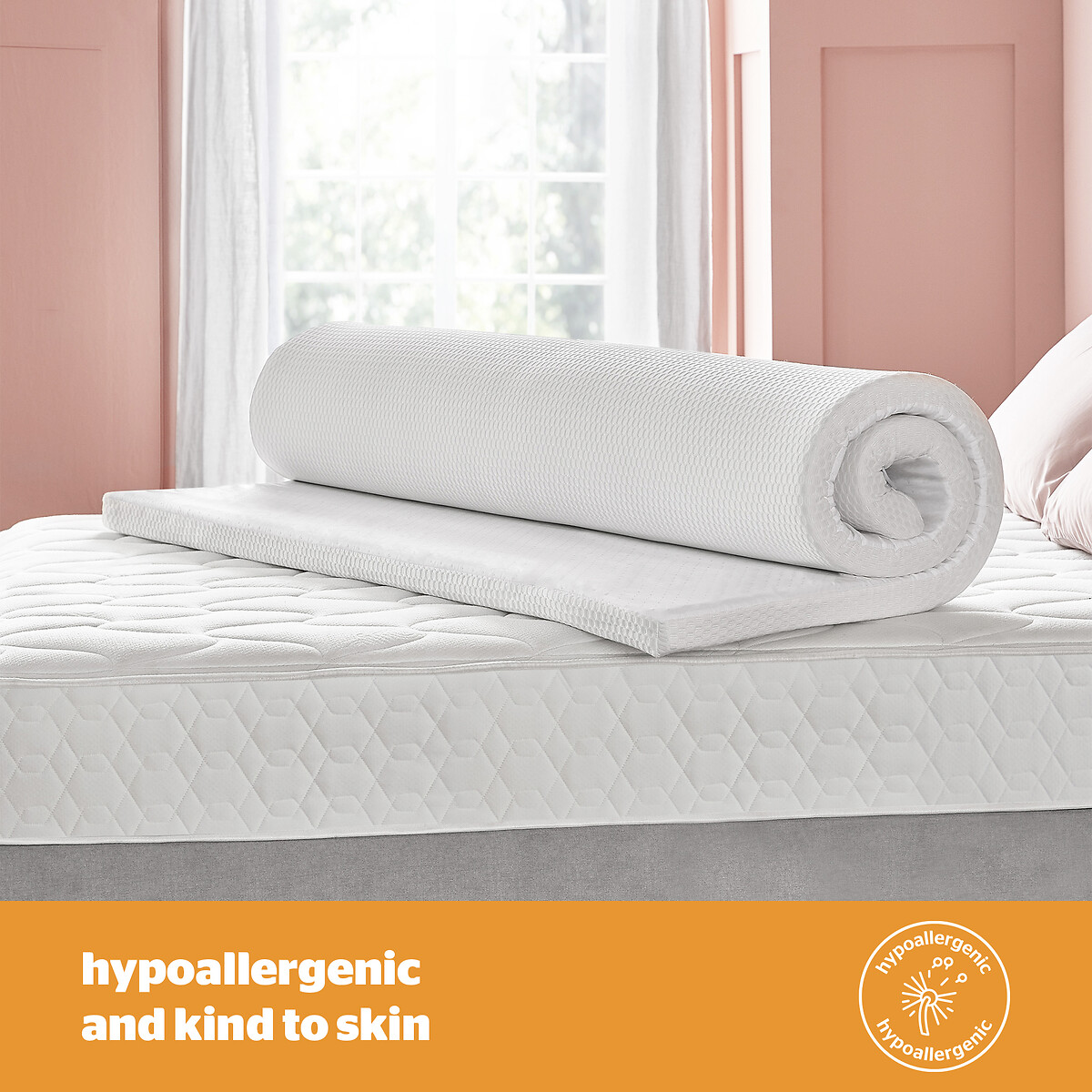 Impress Memory Foam 5cm Mattress Topper white, SILENTNIGHT