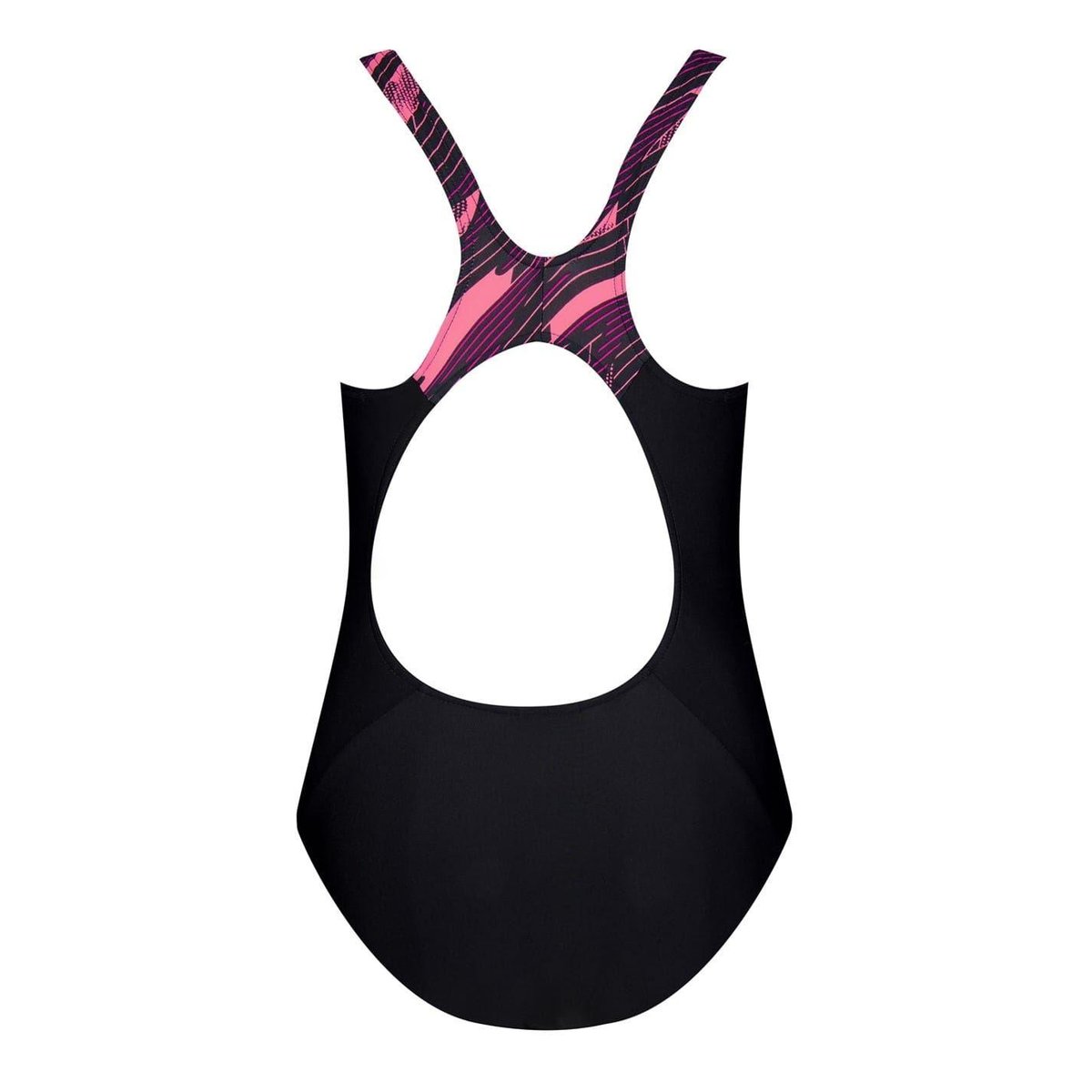 Maillot de bain 1 pièce motif/style brisé HYPERBOOM SPLICE noir, SPEEDO