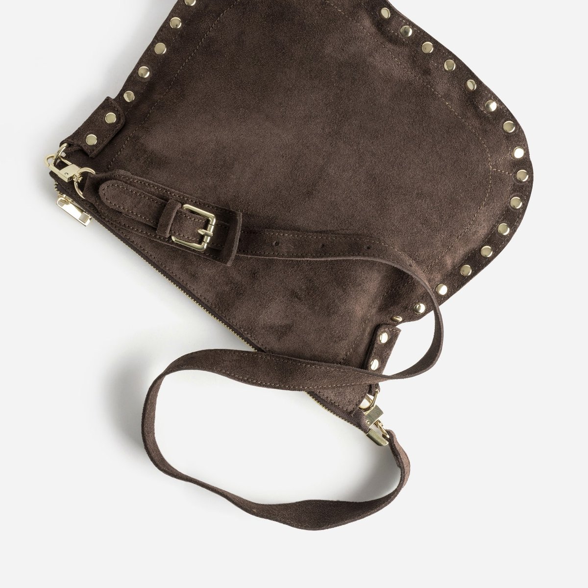 Sac Besace en cuir KAPIRI marron, ERAM