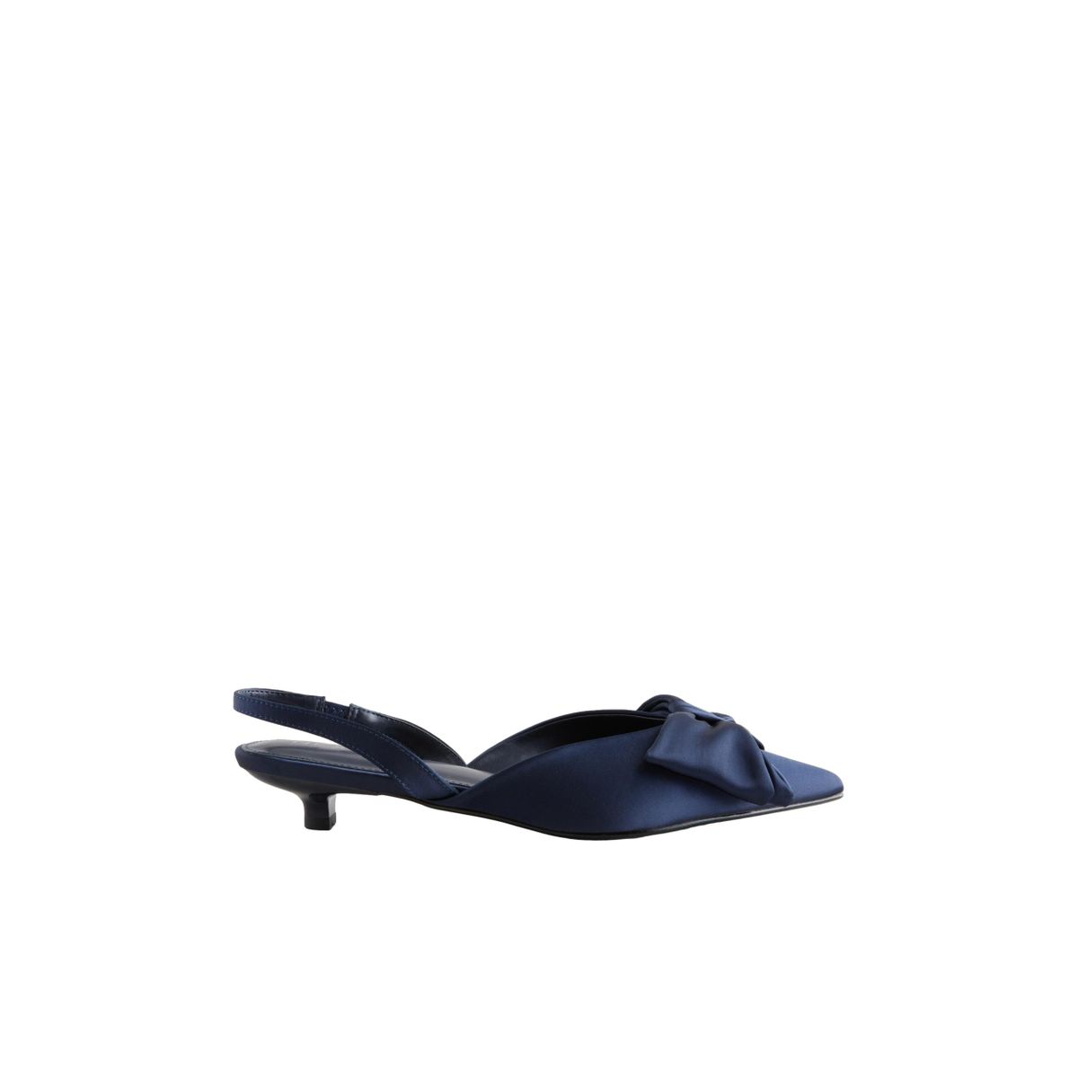 Chaussures à bride arrière nœud bleu marine, NEXT