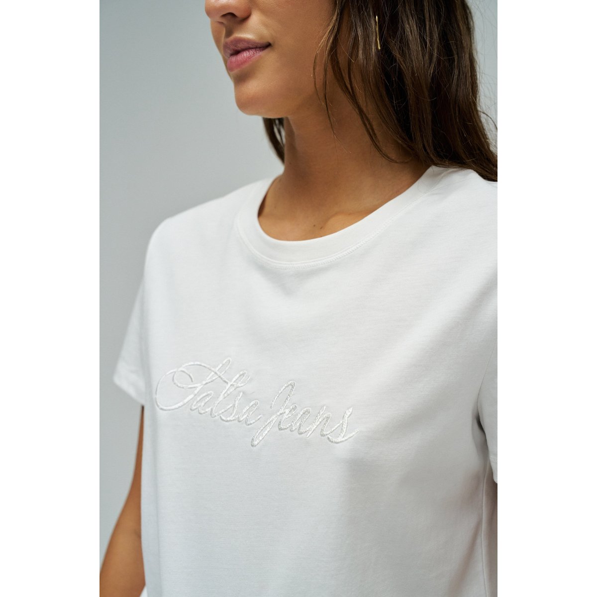 T-SHIRT AVEC BRANDING rose, SALSA JEANS