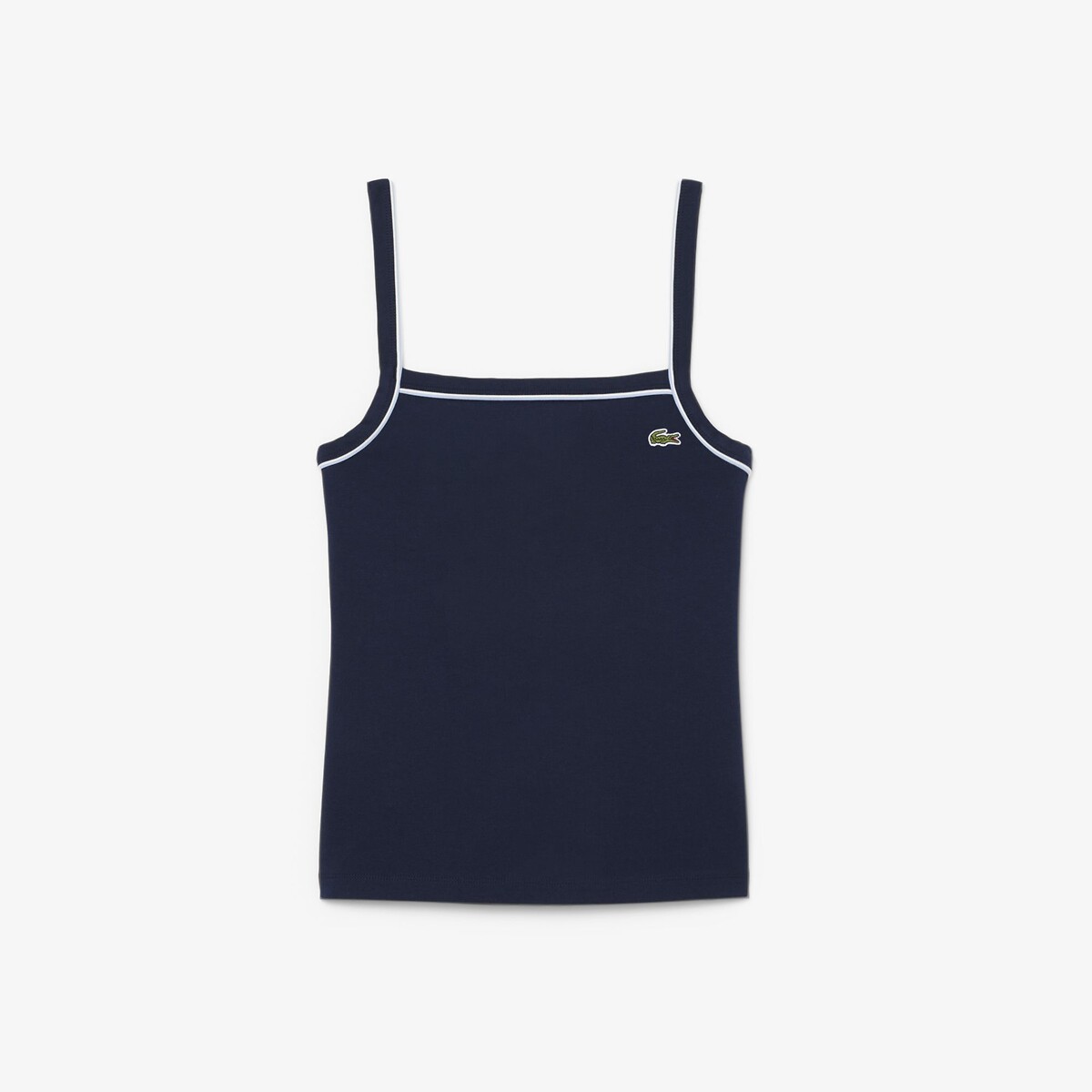 Débardeur coton détails contrastés bleu-3ui, LACOSTE