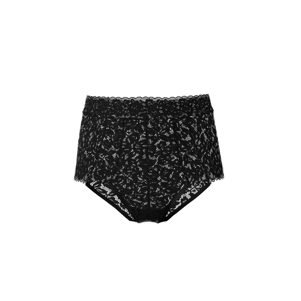 Culotte Coton NATURAL COMFORT LACE noir, CALIDA
