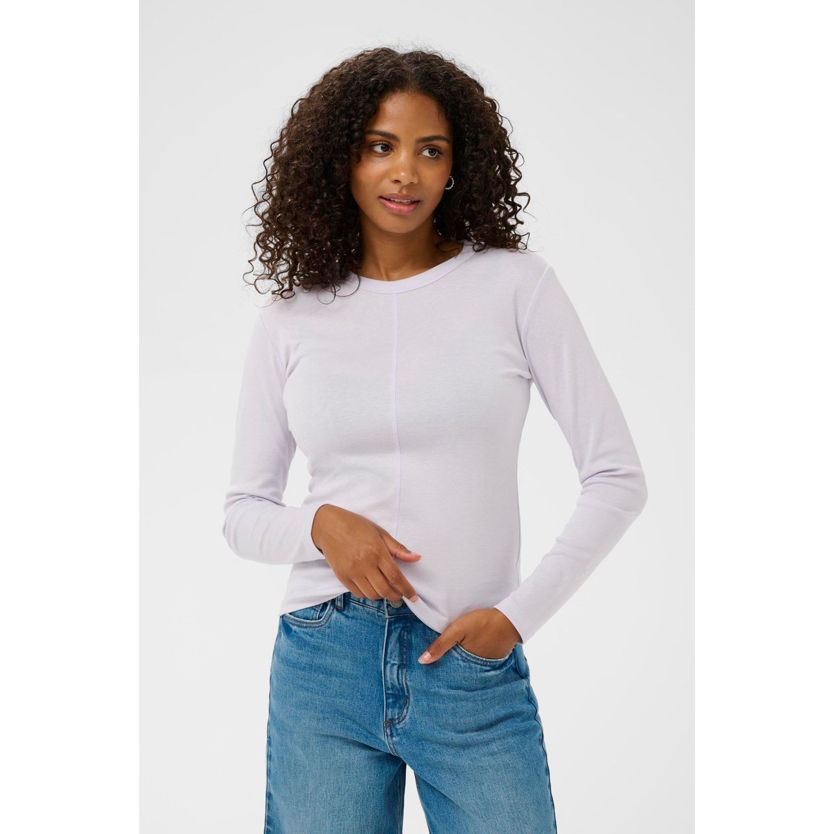 T-shirt à manches longues bleu lavender blue, KAFFE