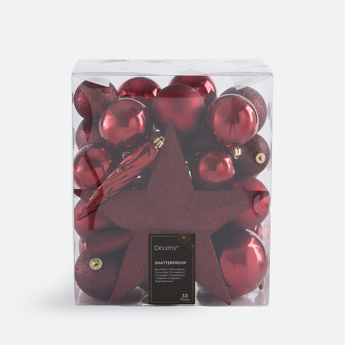 Coffret de 33 boules de Noël, CASPAR bordeaux, LA REDOUTE INTERIEURS
