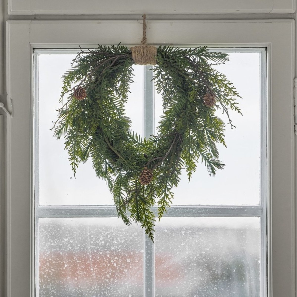 Couronne de pin pommes de pin artificielle PINE vert, BLOOMINGVILLE