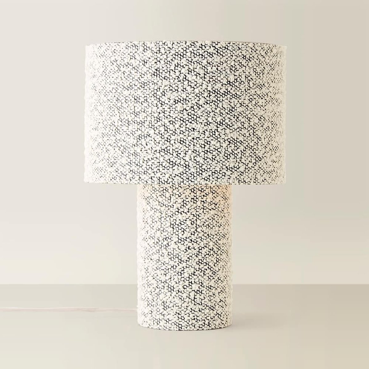 Allie Fleck Boucle Fabric Midi Floor Lamp grey, ÉDITÉ